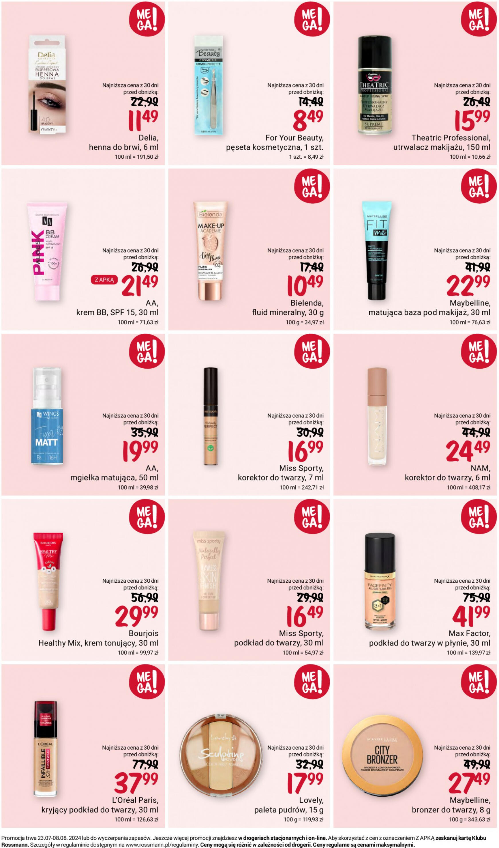 Rossmann gazetka aktualna ważna od 23.07. - 08.08. 9