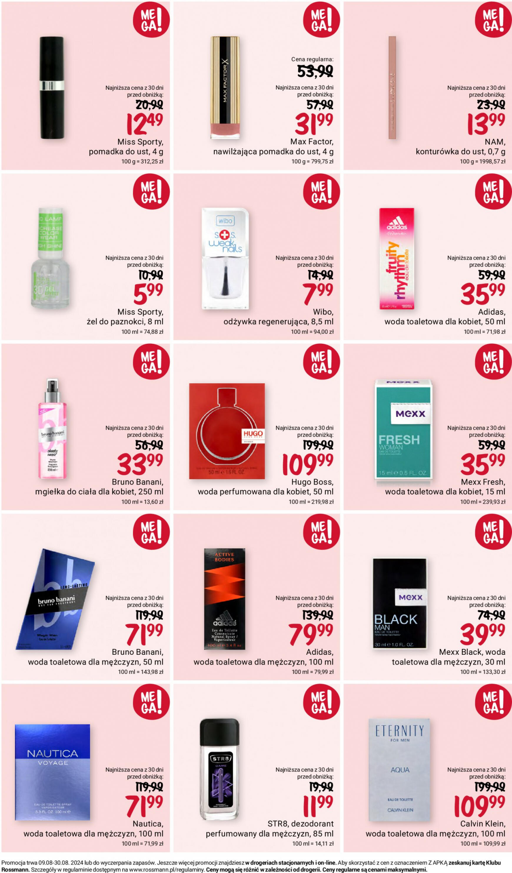 Rossmann gazetka aktualna ważna od 09.08. - 30.08. 10