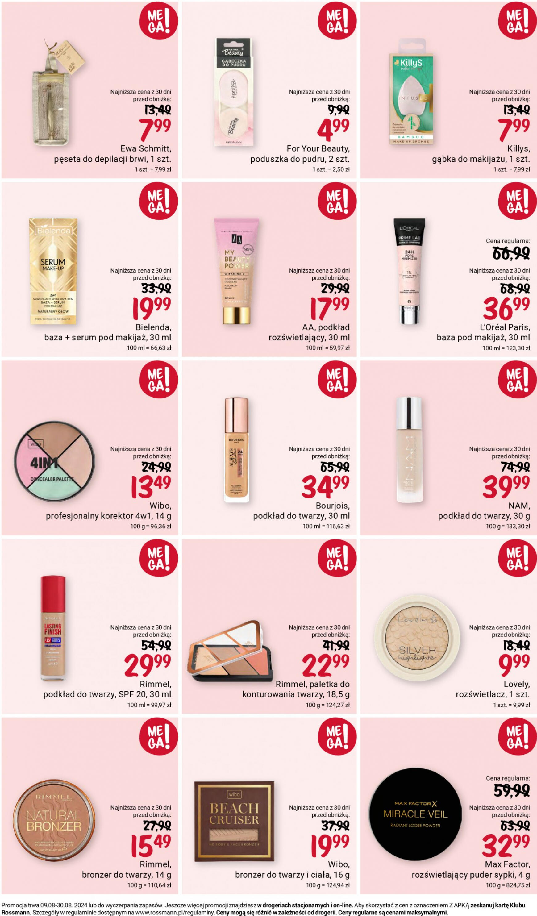 Rossmann gazetka aktualna ważna od 09.08. - 30.08. 8