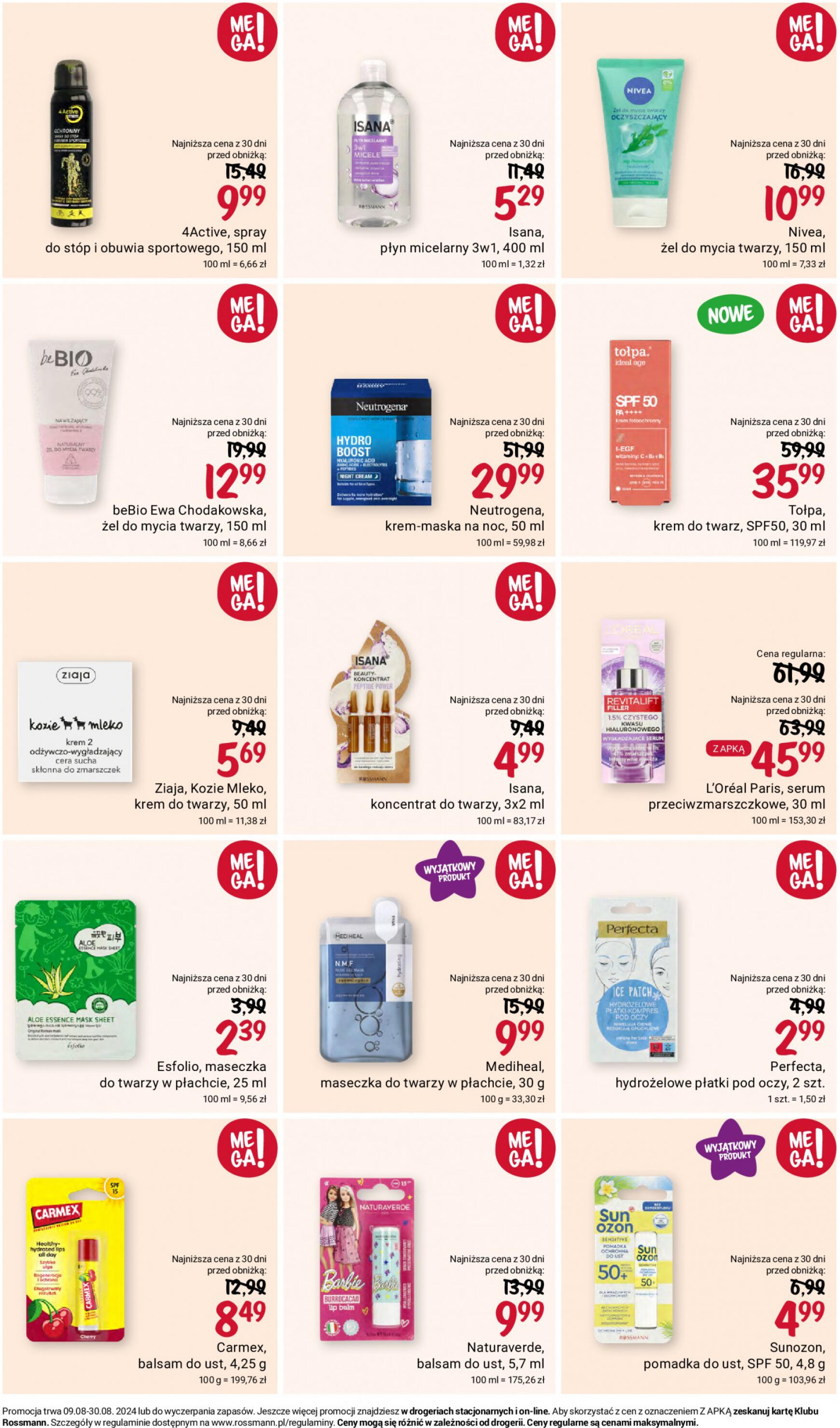 Rossmann gazetka aktualna ważna od 09.08. - 30.08. 7