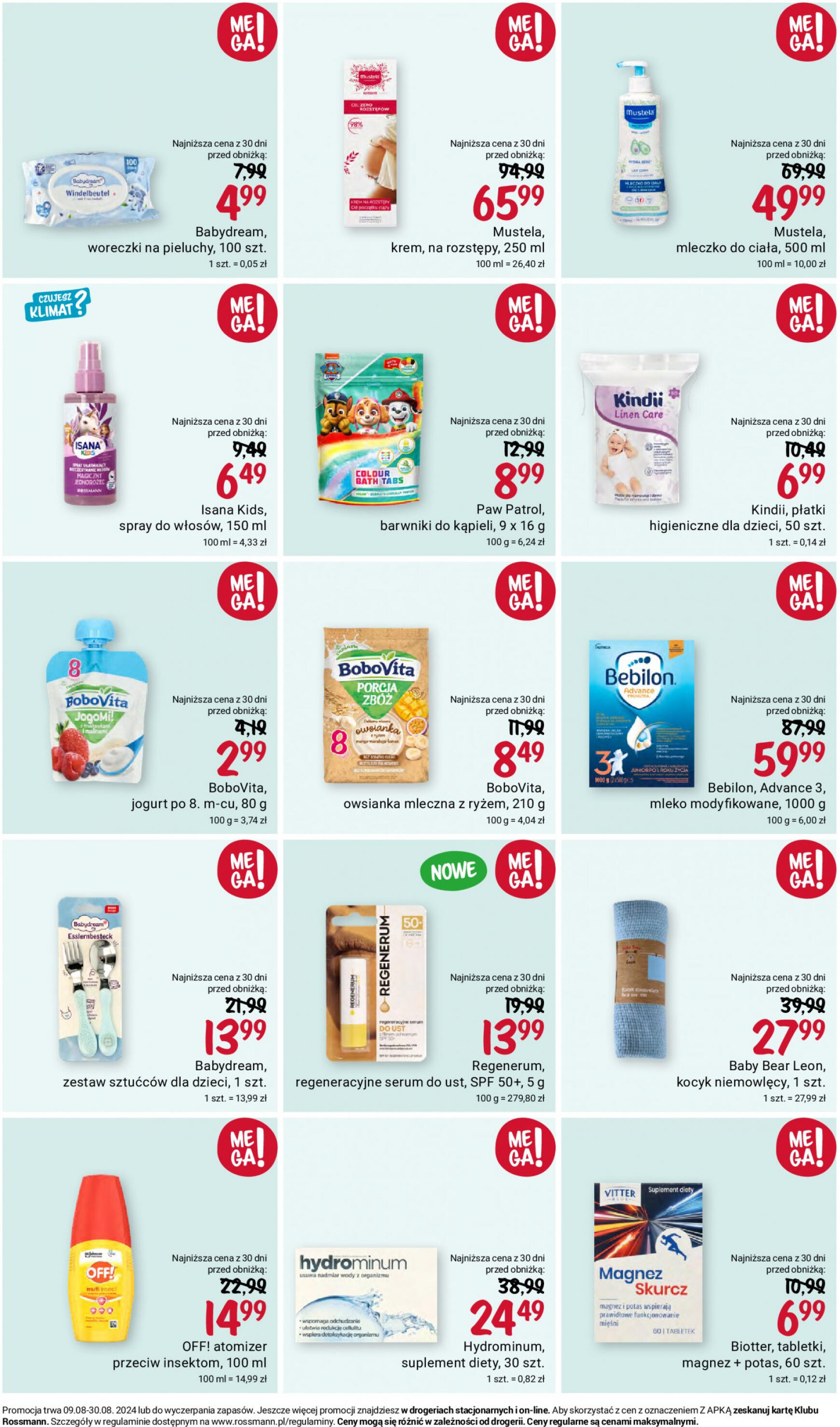 Rossmann gazetka aktualna ważna od 09.08. - 30.08. 13