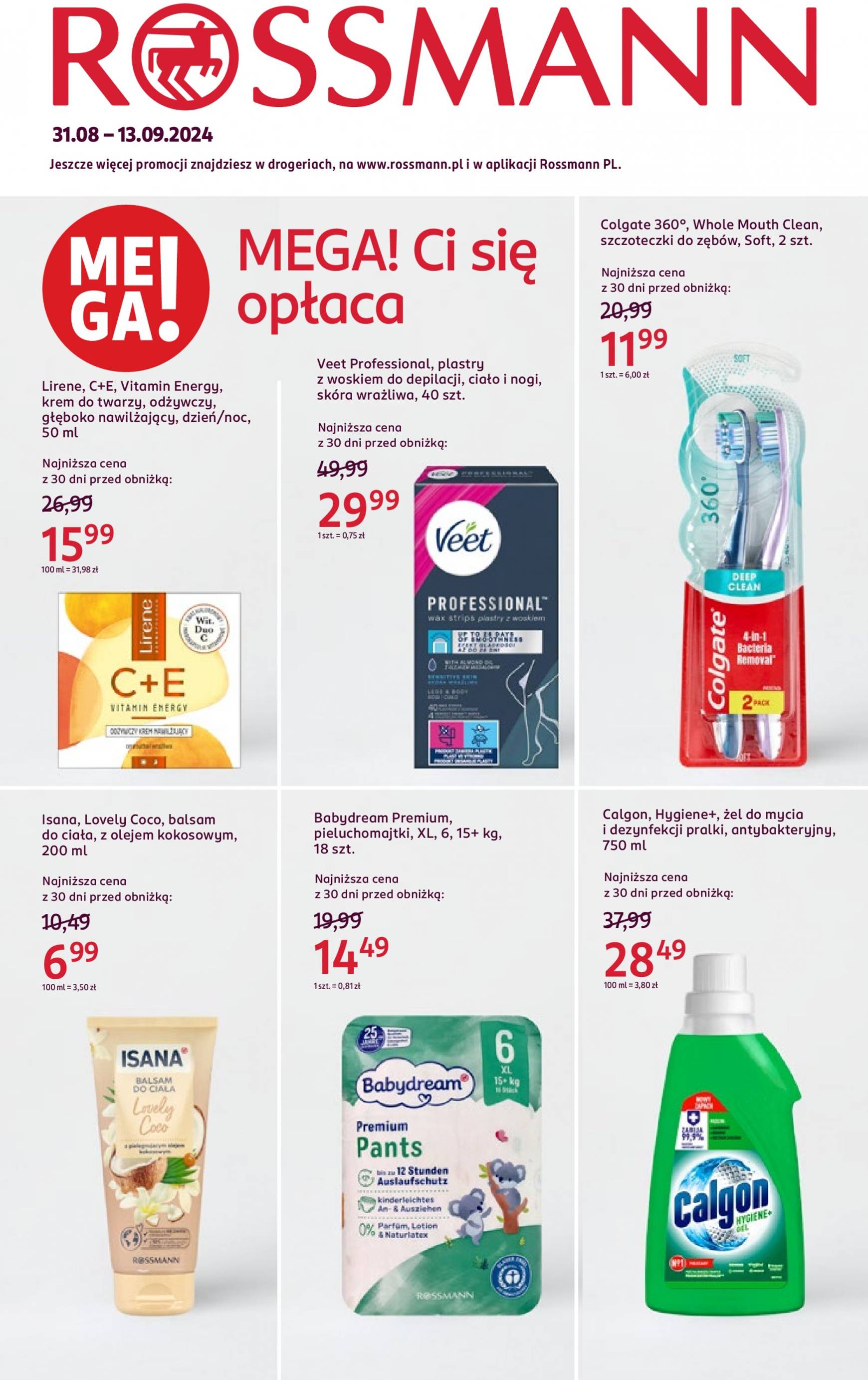 Aktualna Rossmann gazetka ważna od 31.08. - 13.09.