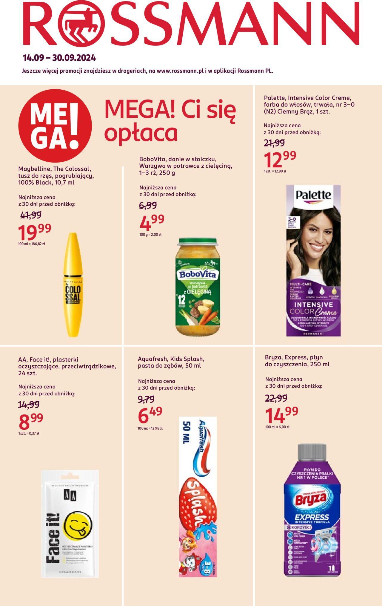 Rossmann gazetka 14.09.2024 - 30.09.2024