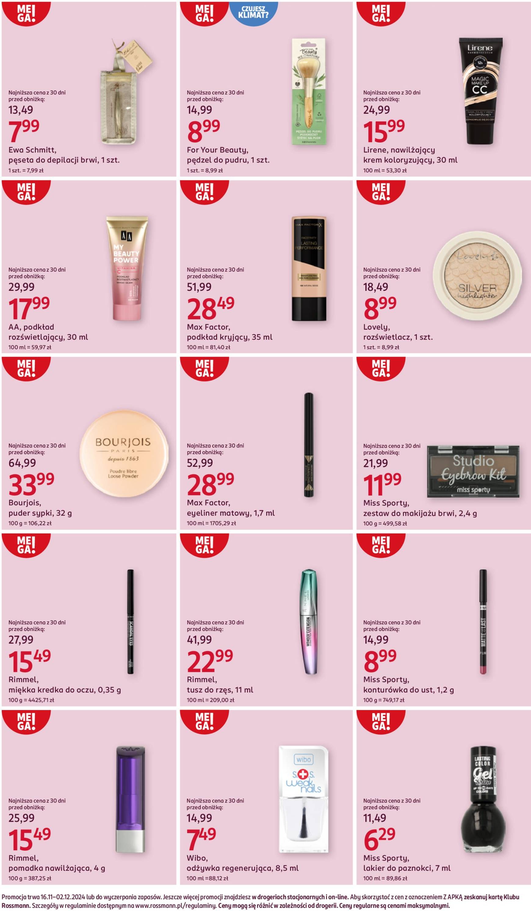 Rossmann gazetka ważna od 16.11. - 02.12. 11