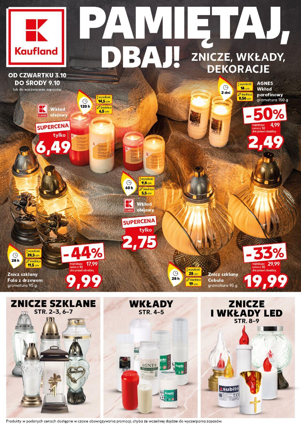 Kaufland gazetka - Znicze 03.10.2024 - 09.10.2024