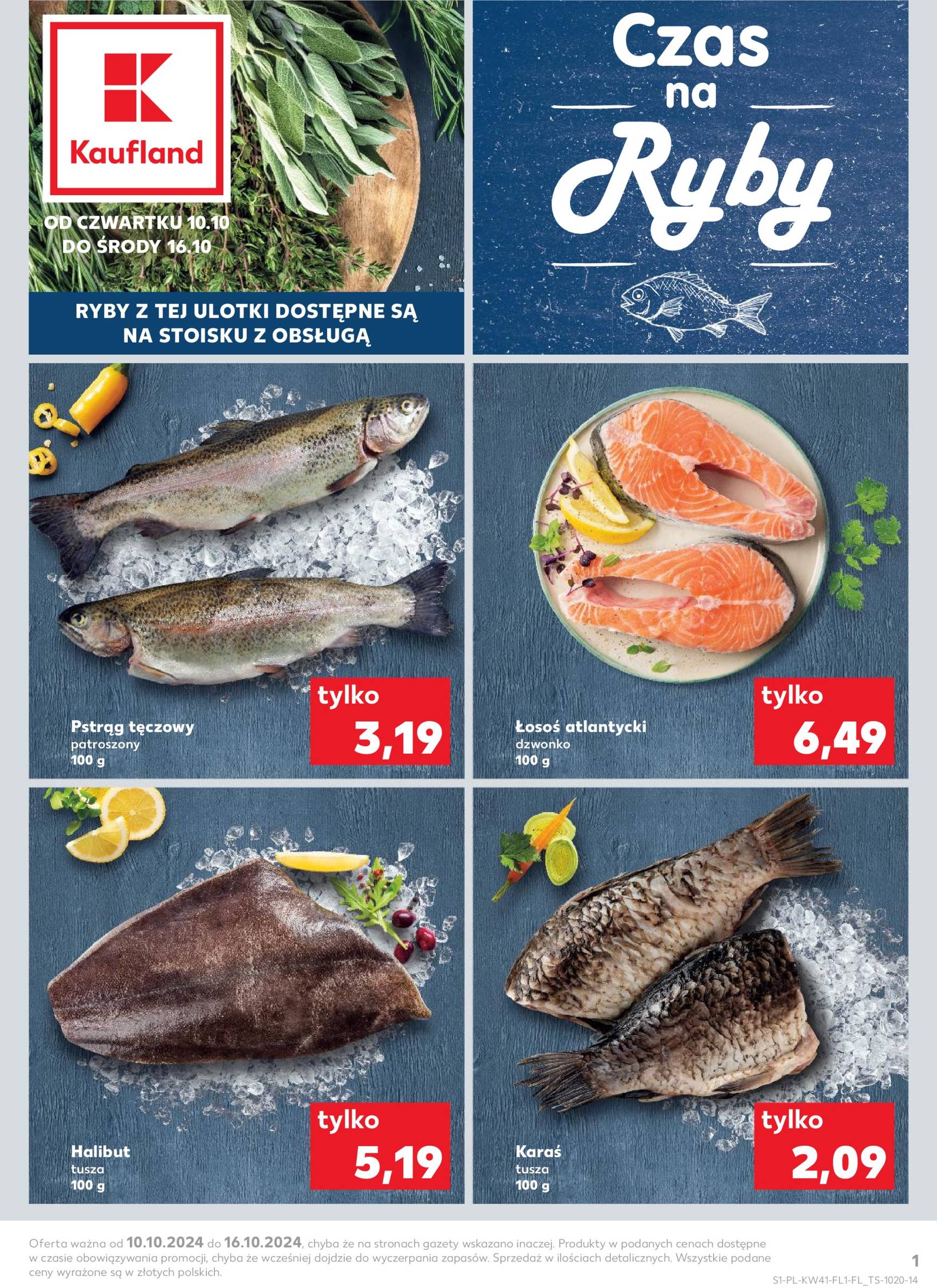 Kaufland - Czas na Ryby gazetka ważna od 10.10. - 16.10. 1