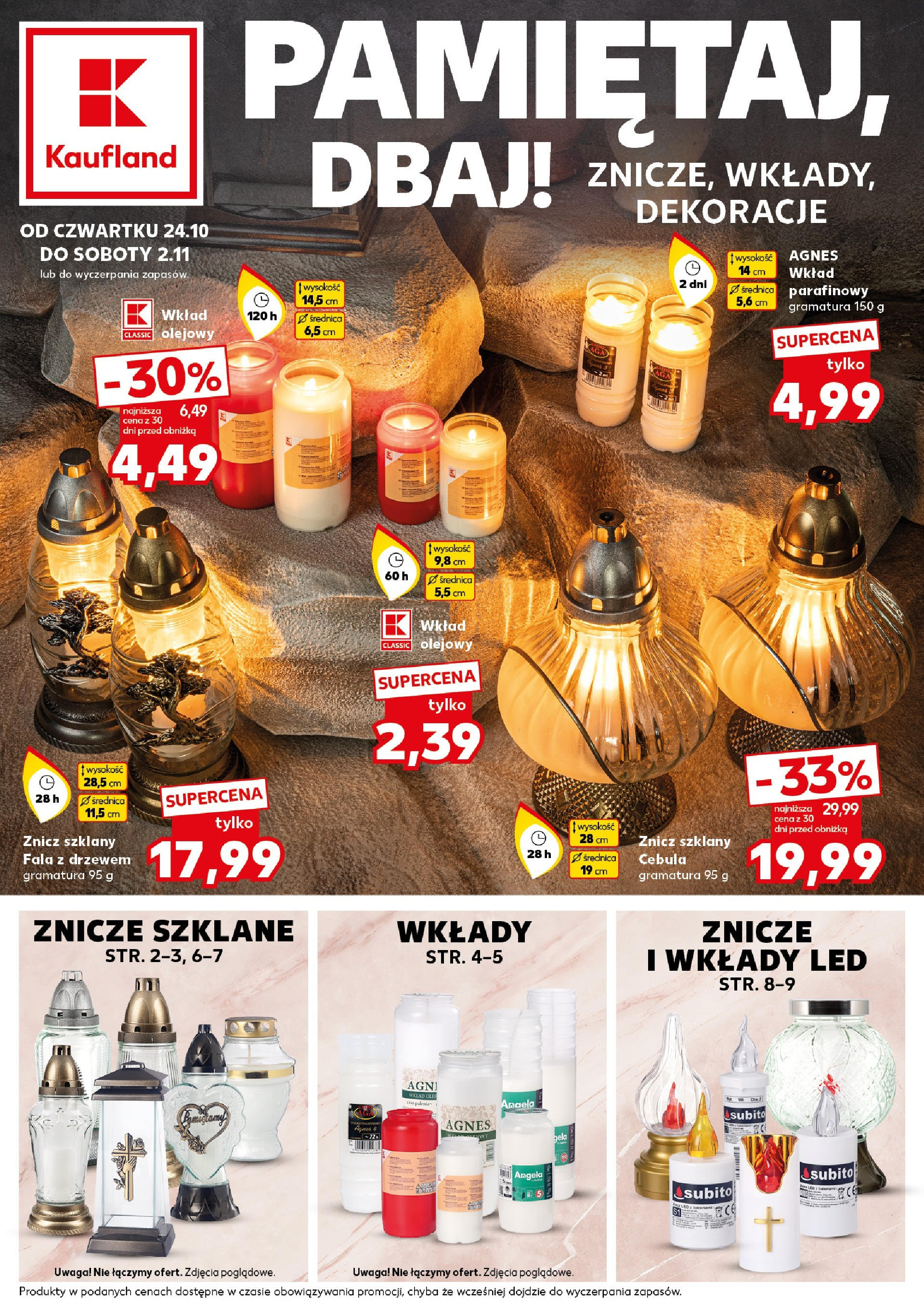 Kaufland gazetka - Znicze 24.10.2024 - 02.11.2024