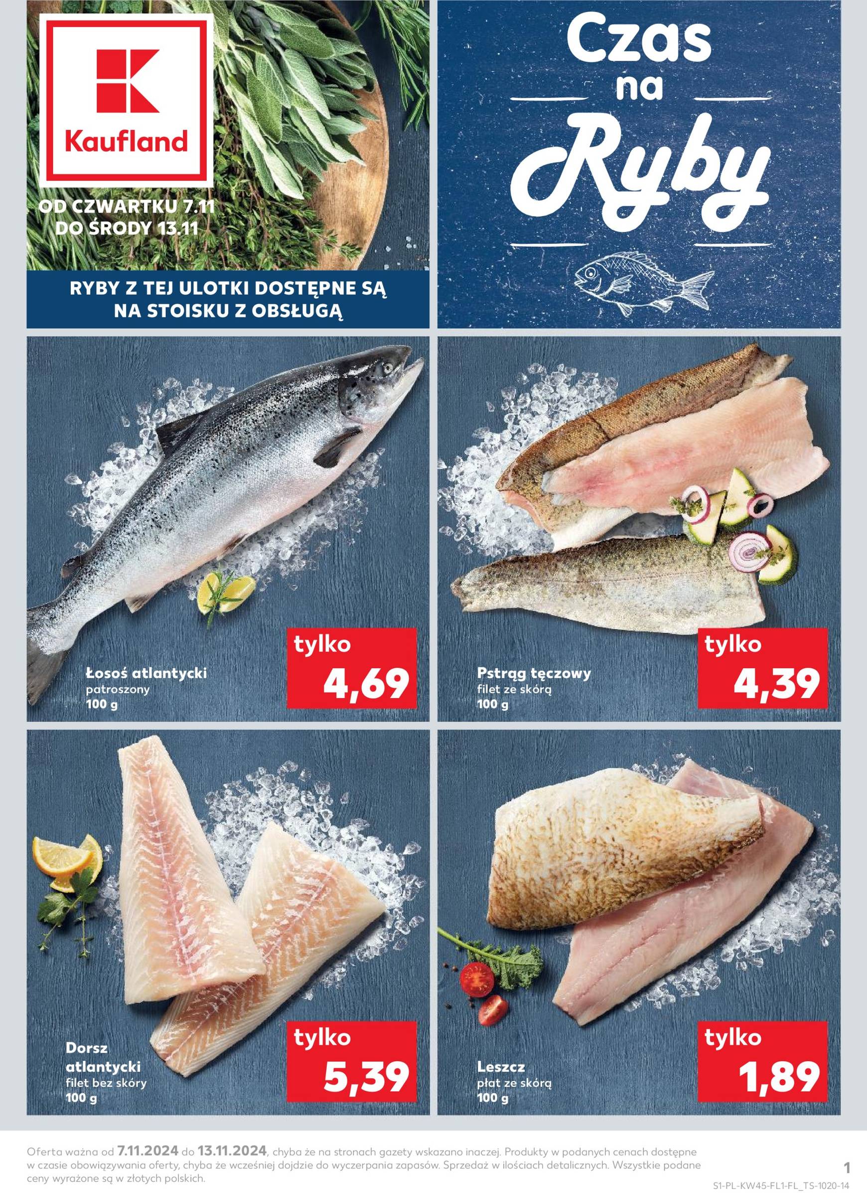 Kaufland - Czas na Ryby gazetka ważna od 07.11. - 13.11.