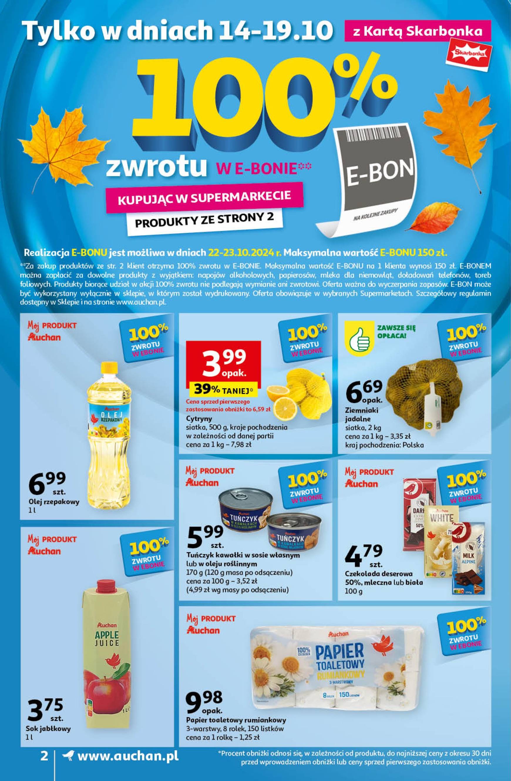 Supermarket Auchan gazetka ważna od 10.10. - 16.10. 2