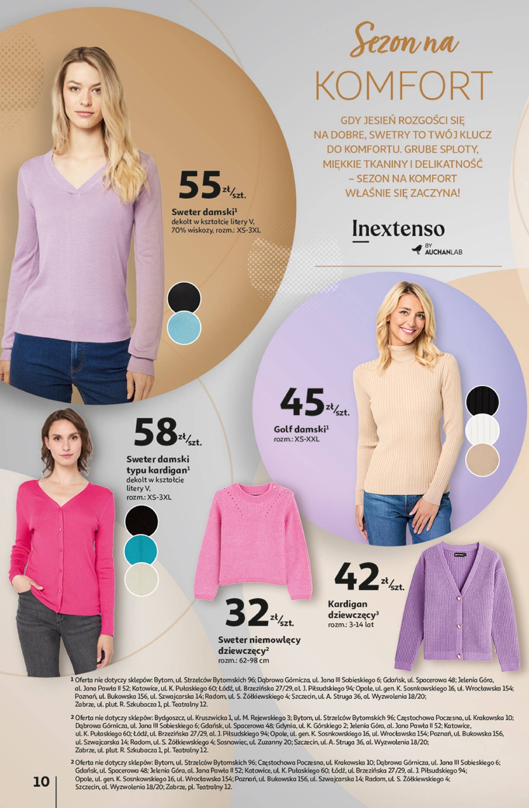 Auchan - Katalog Jesienne inspiracje Inextenso by AUCHANLAB gazetka ważna od 10.10. - 06.11. 10