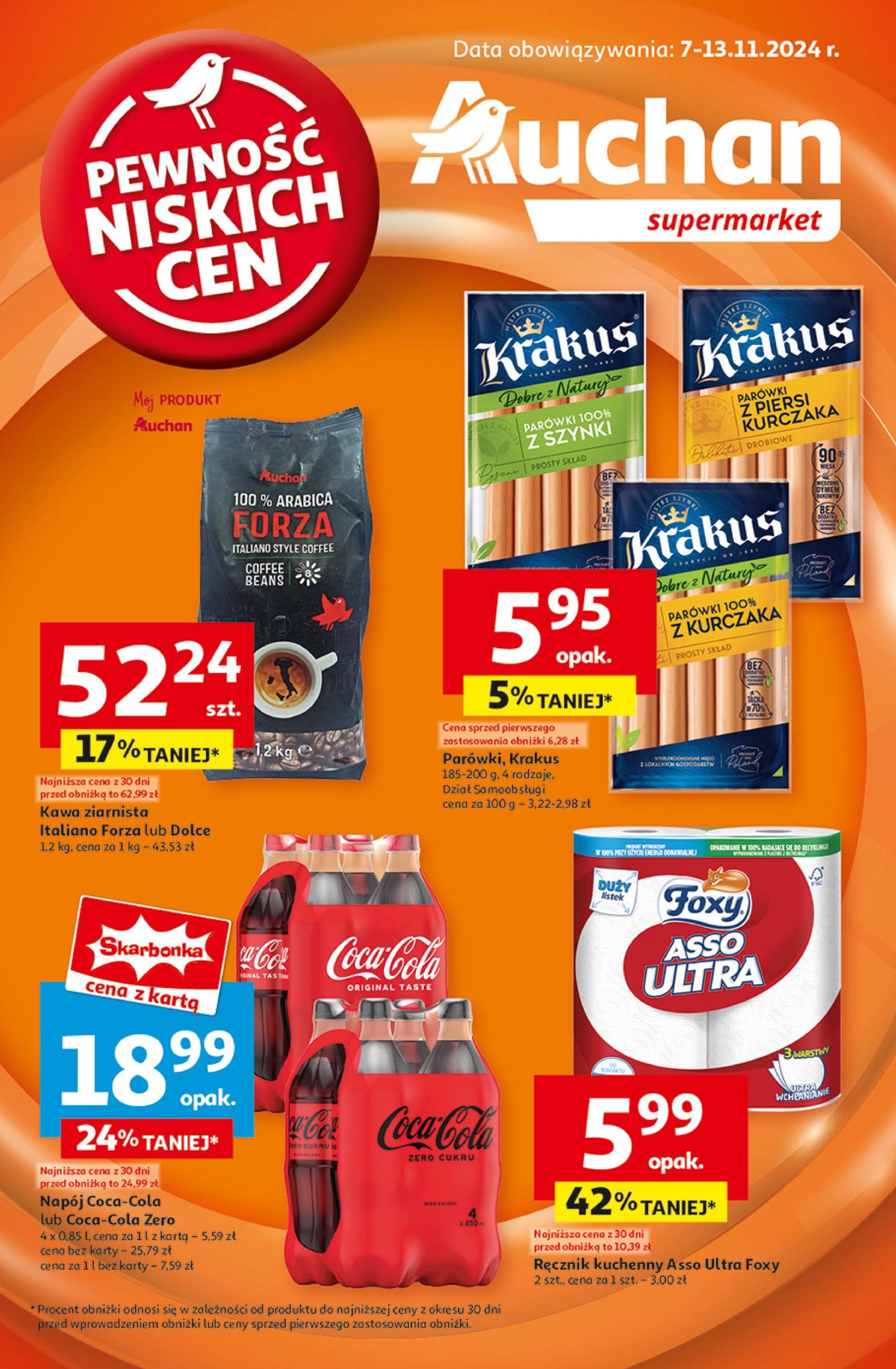 Supermarket Auchan gazetka ważna od 07.11. - 13.11.