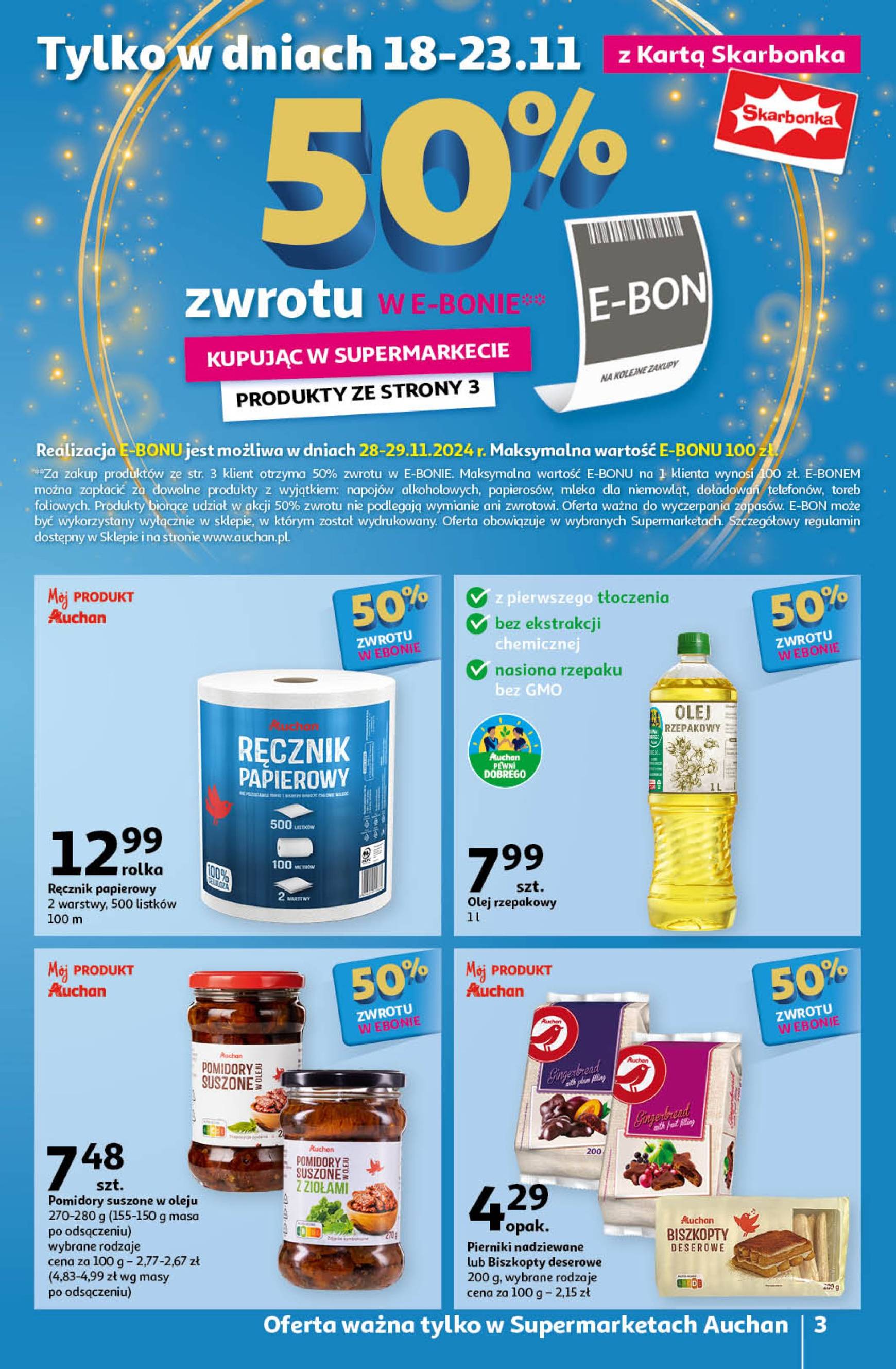 Supermarket Auchan gazetka ważna od 21.11. - 27.11. 3