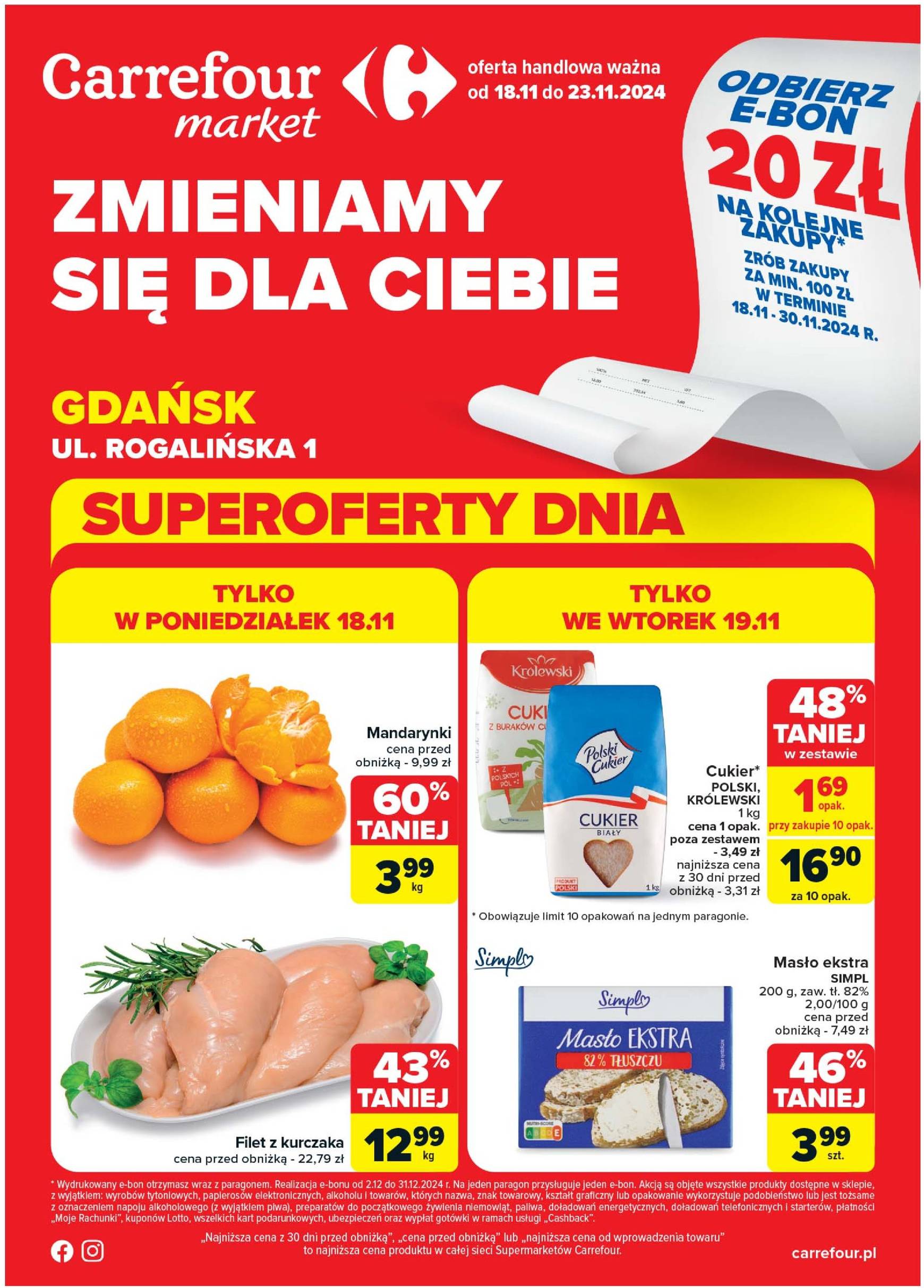 Carrefour - Gdańsk gazetka ważna od 18.11. - 23.11.