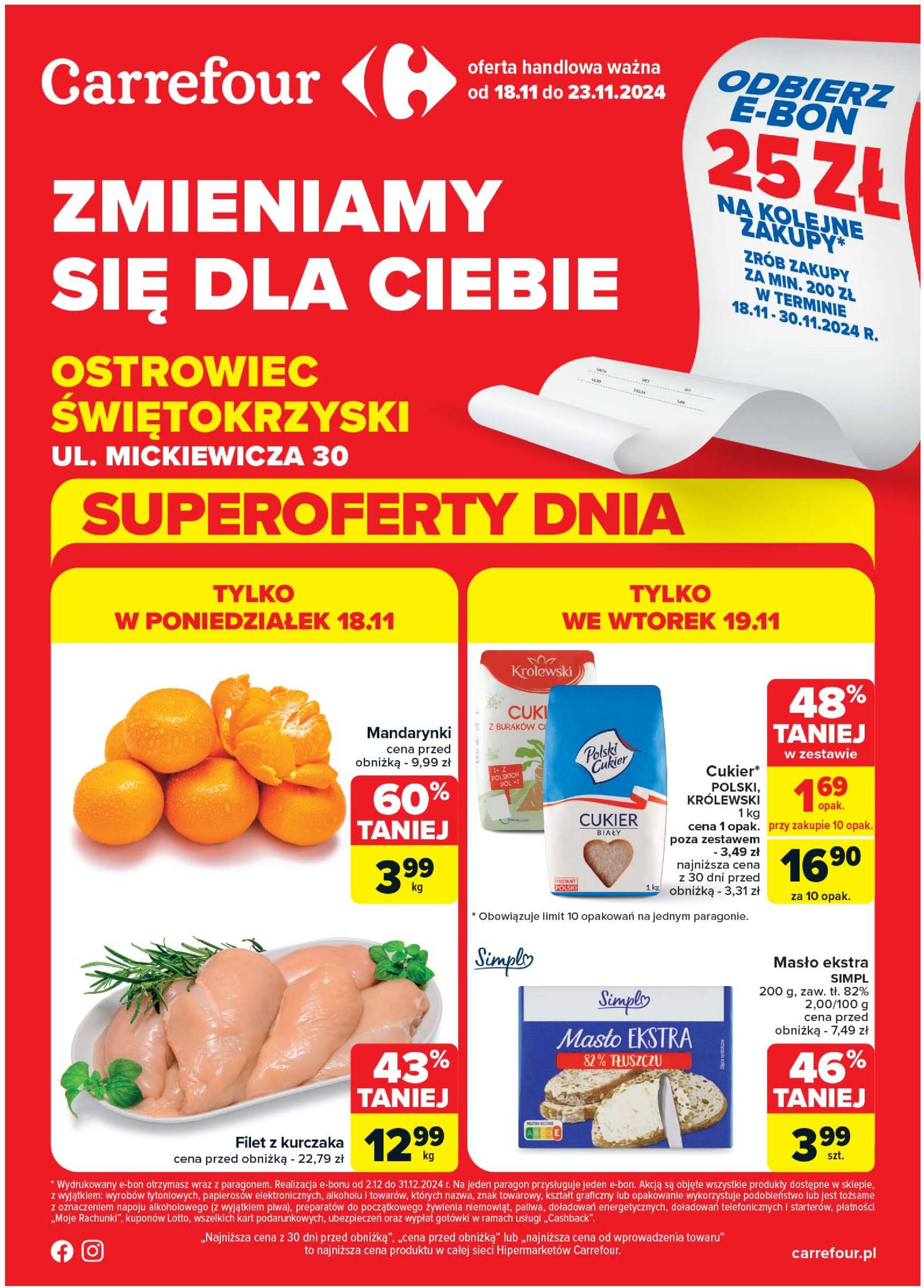 Carrefour - Ostrowiec Świętokrzyski gazetka ważna od 18.11. - 23.11.