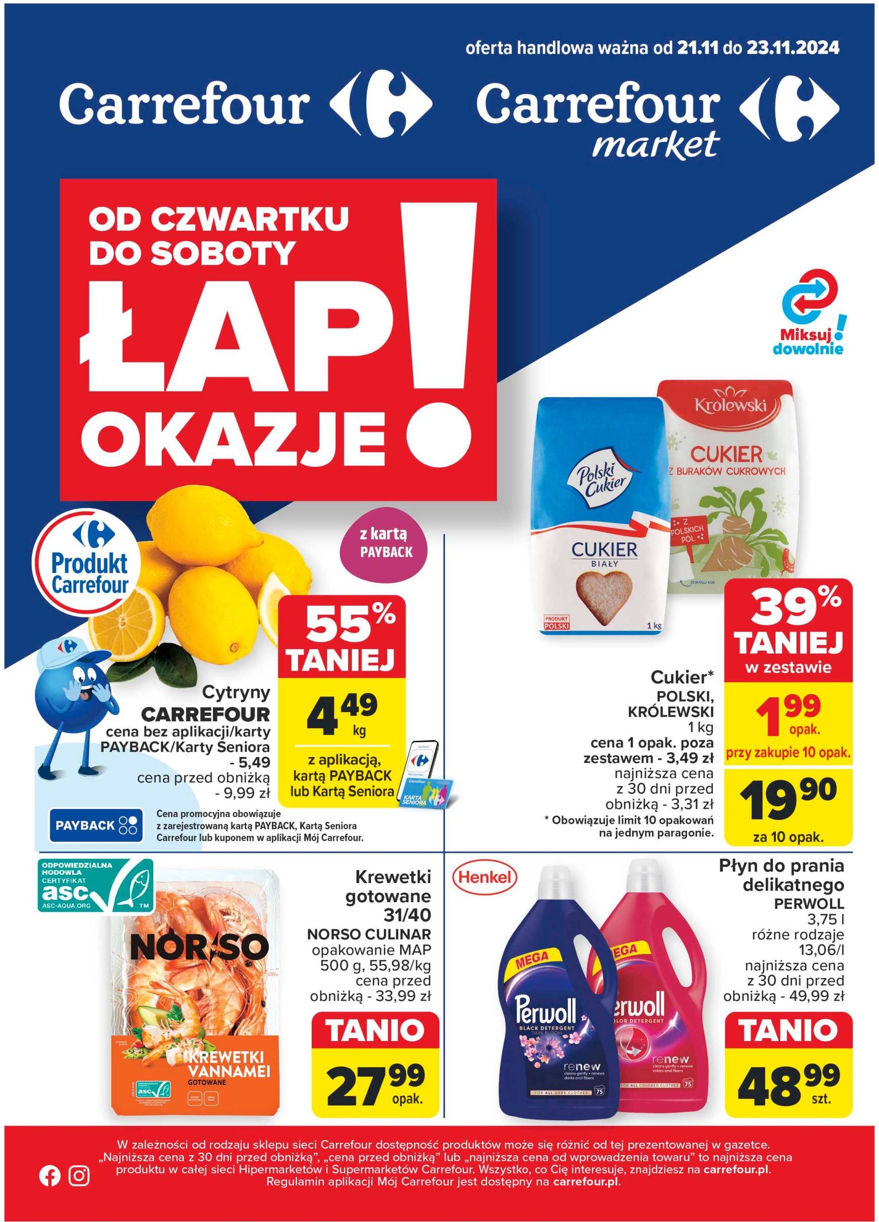 Carrefour - Lap okazje gazetka ważna od 21.11. - 23.11.