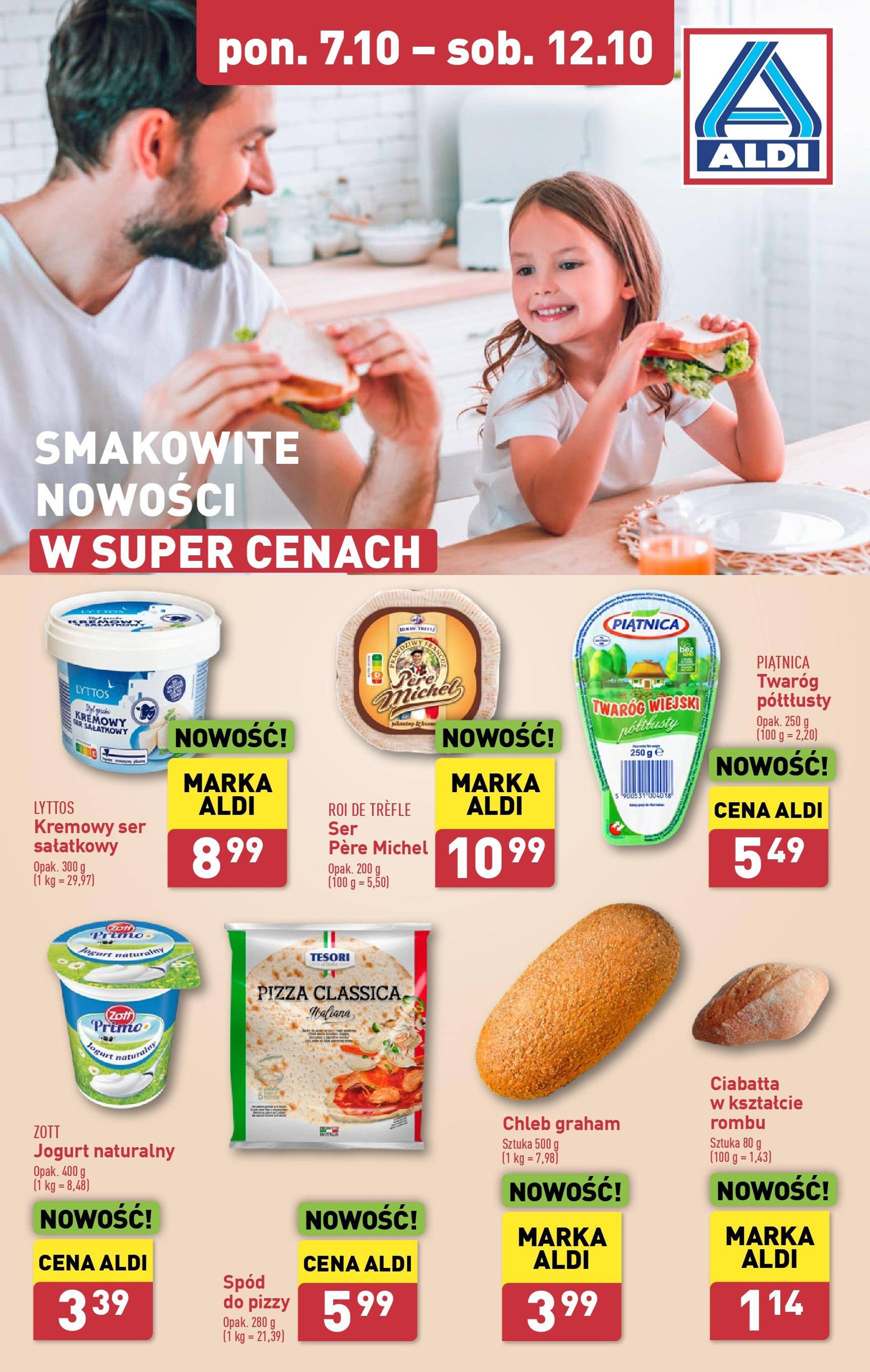 ALDI - Nowości śniadanie gazetka ważna od 07.10. - 12.10.