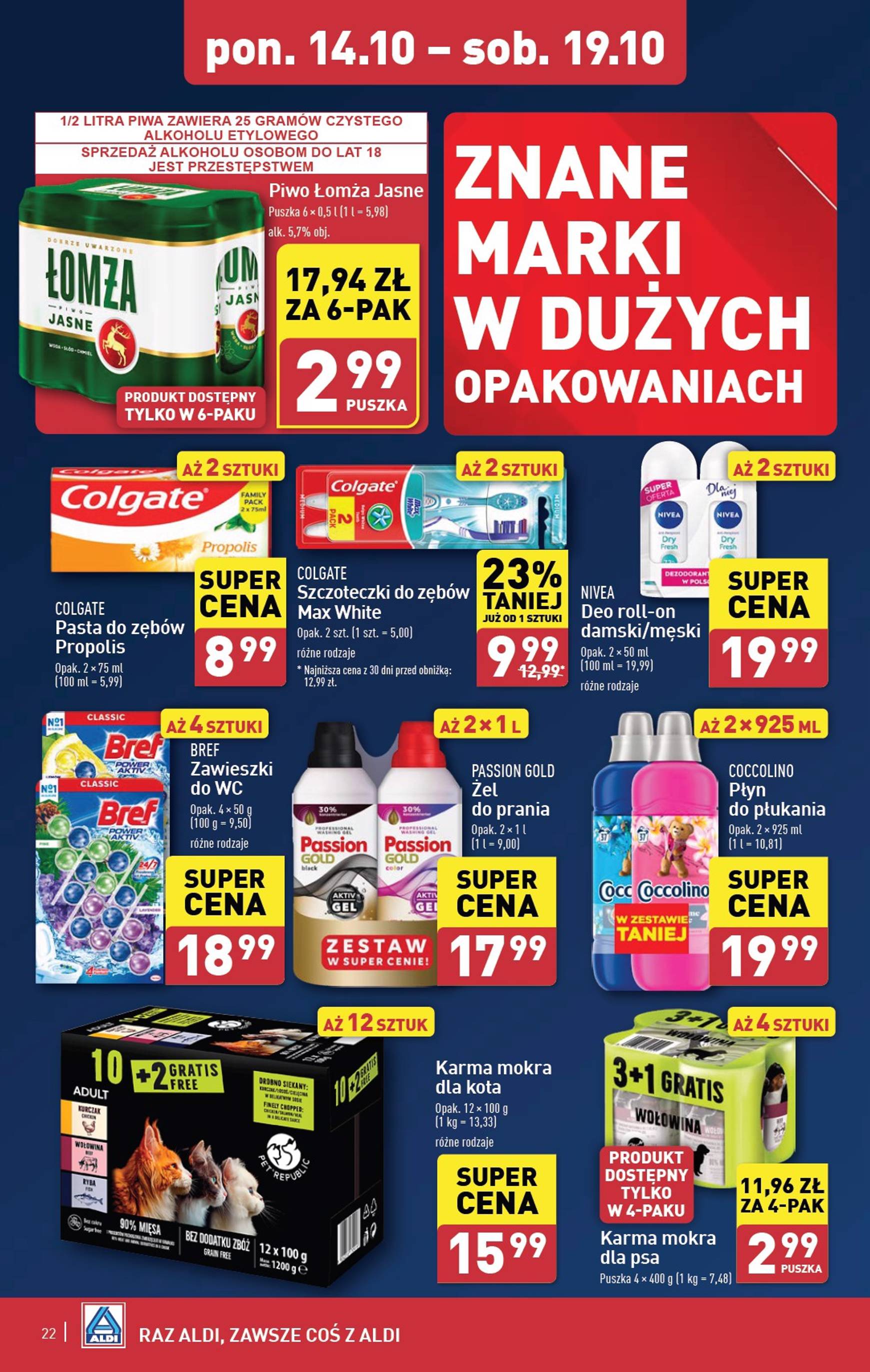 ALDI gazetka ważna od 14.10. - 19.10. 22