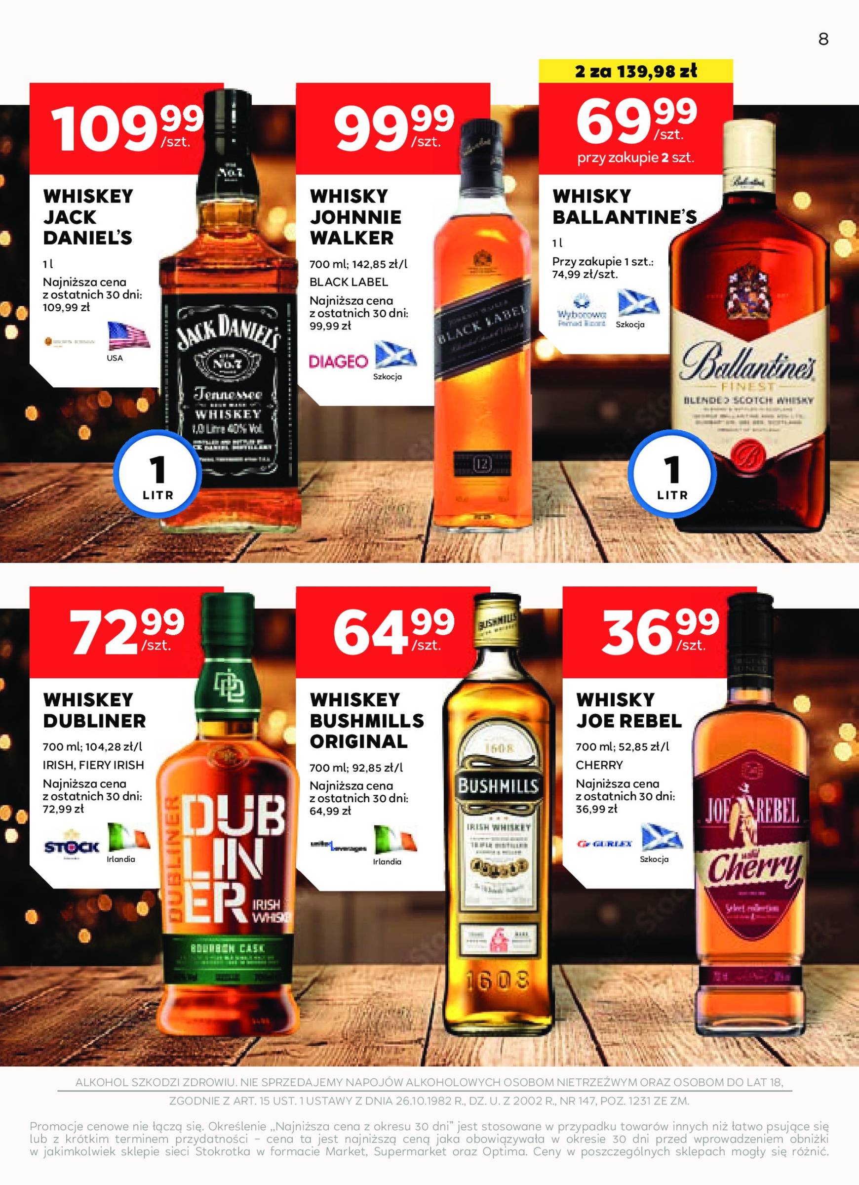 Stokrotka - Oferta alkoholowa gazetka ważna od 07.11. - 04.12. 8