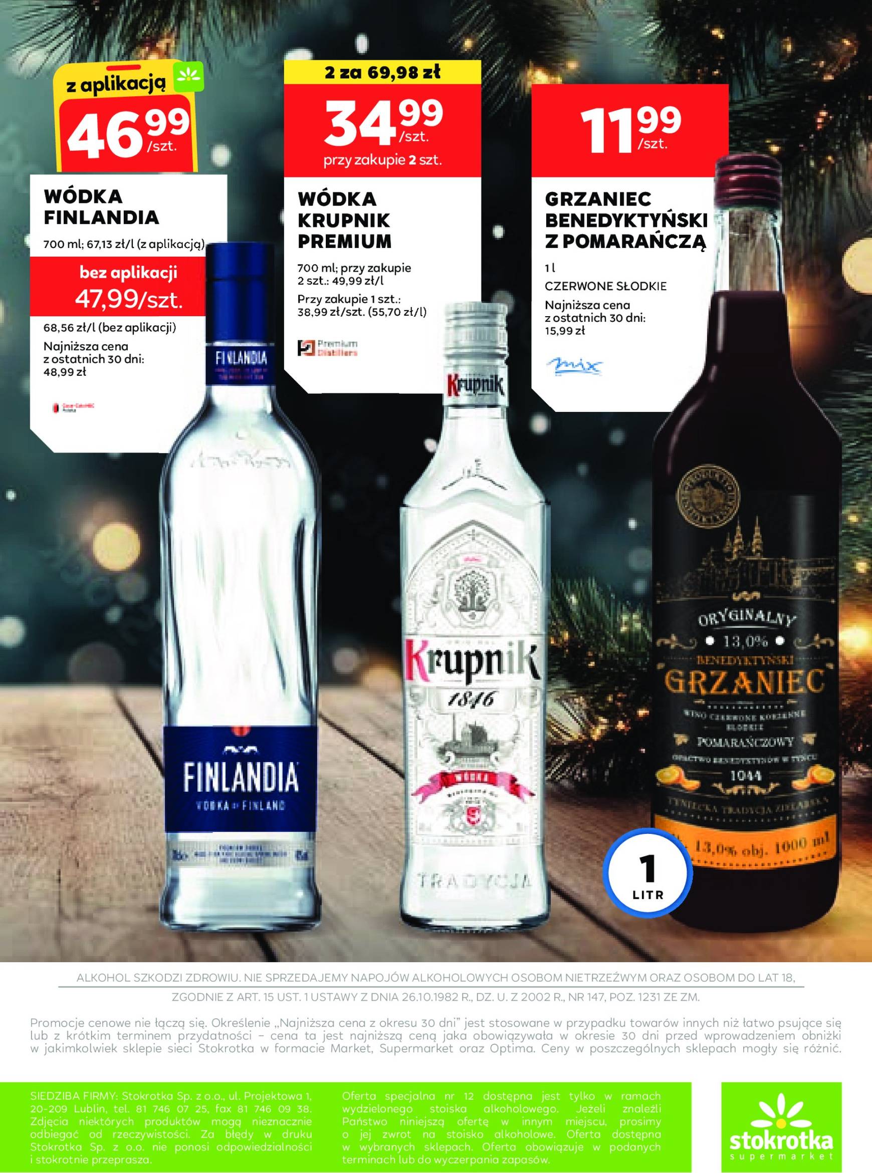 Stokrotka - Oferta alkoholowa gazetka ważna od 07.11. - 04.12. 16