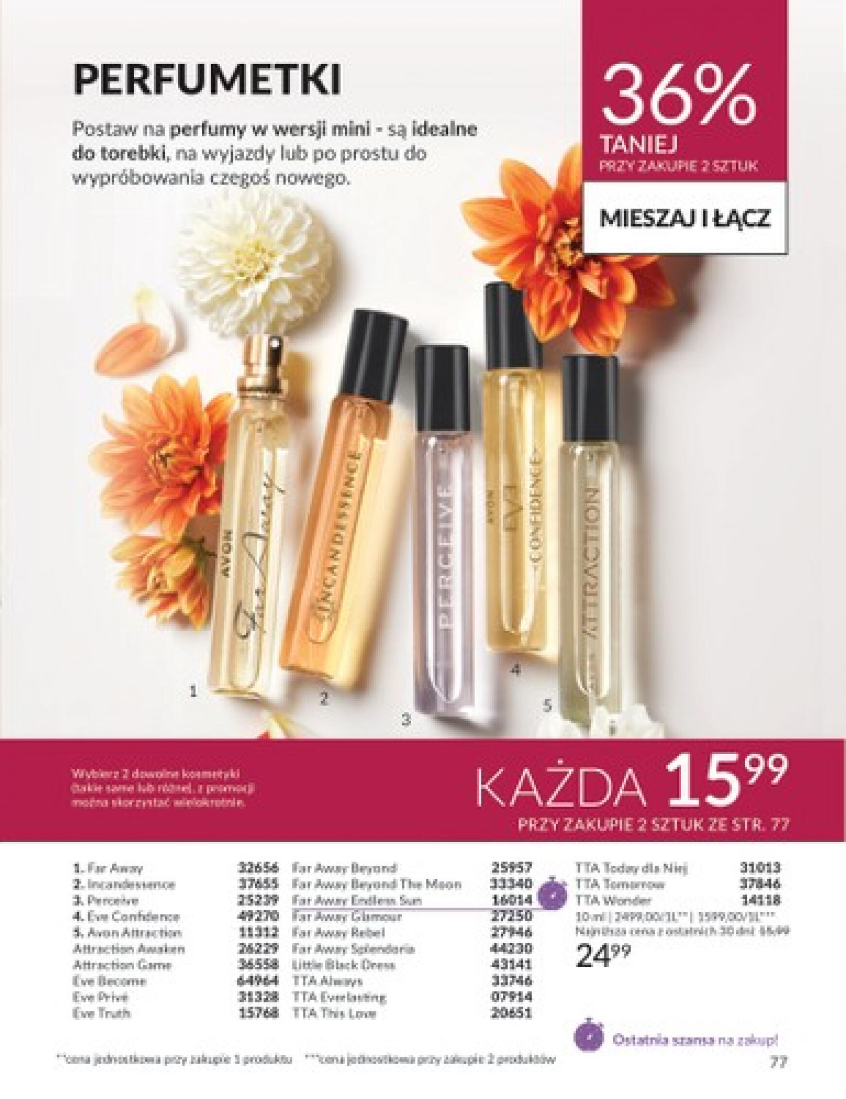 Avon gazetka aktualna ważna od 01.08. - 31.08. 77