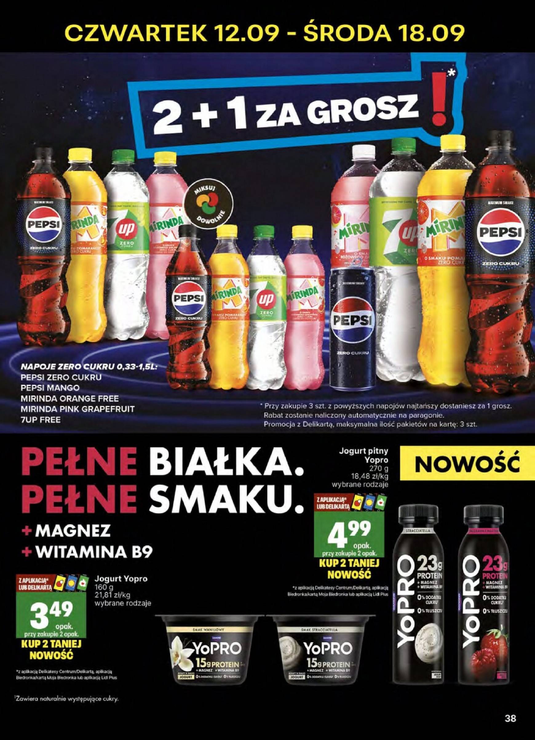 Aktualna Delikatesy Centrum gazetka ważna od 12.09. - 18.09. 38