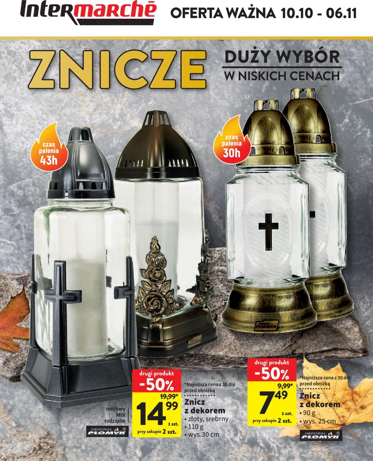 Intermarche Gazetka - Znicze 10.10.2024 - 06.11.2024