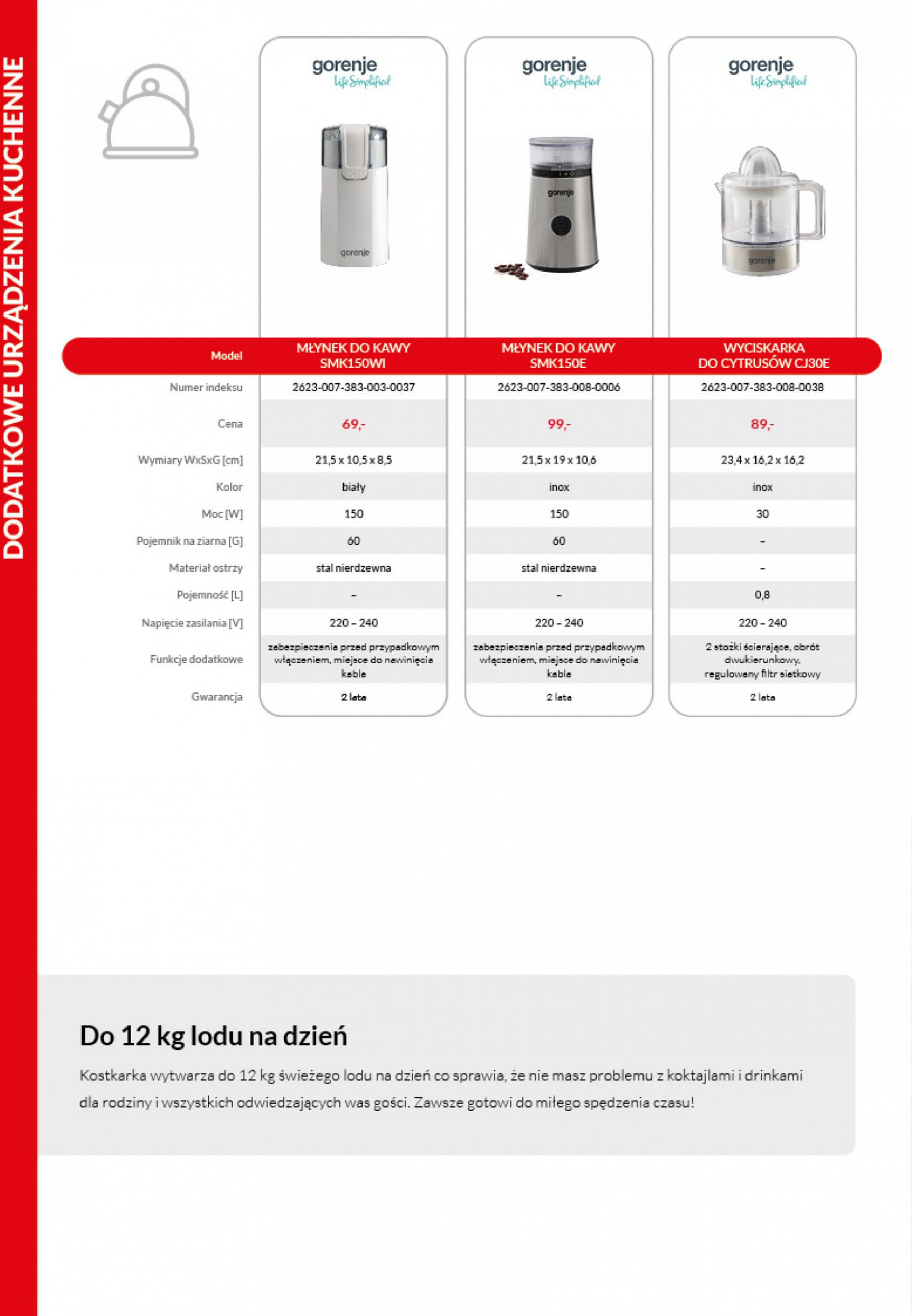 Agata meble - Katalog sprzęt AGD - Gorenje obowiązuje od 10.01.2024 38