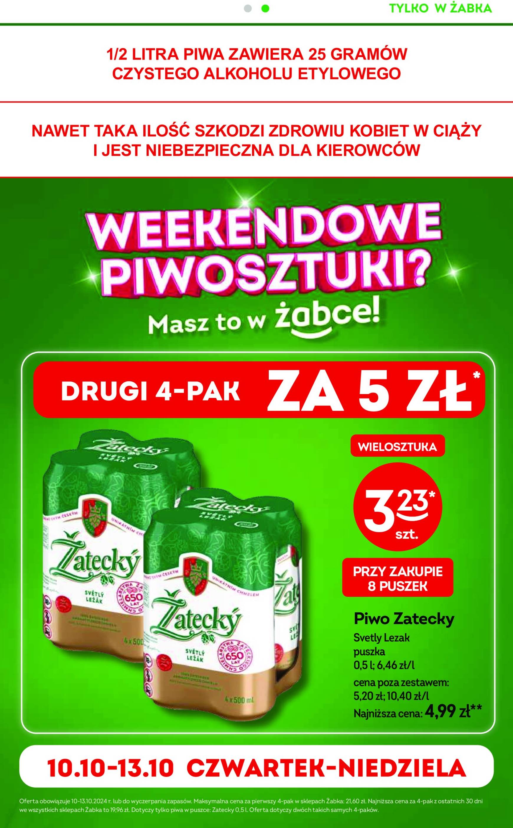 Żabka gazetka ważna od 09.10. - 22.10. 17