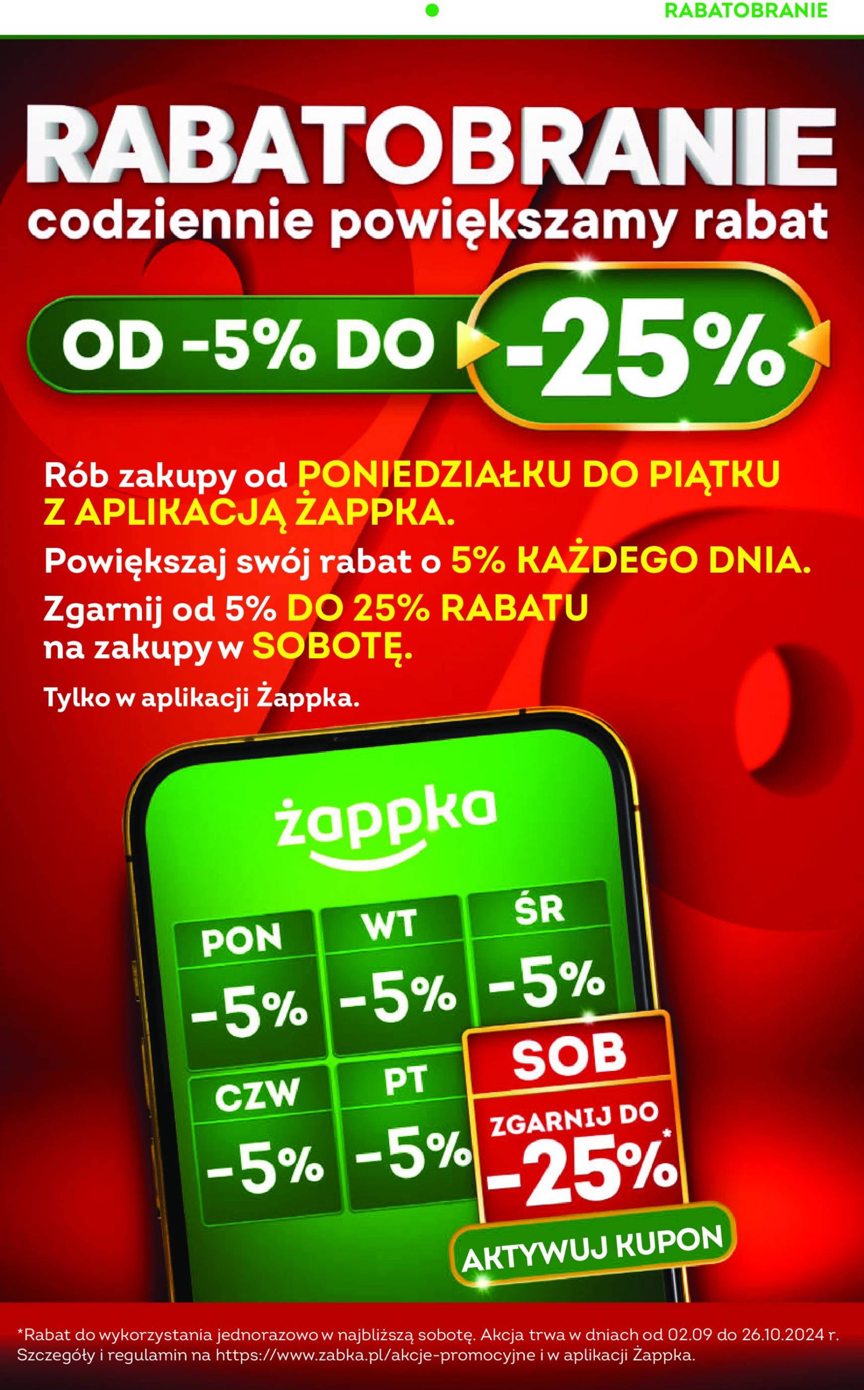 Żabka gazetka ważna od 09.10. - 22.10. 14