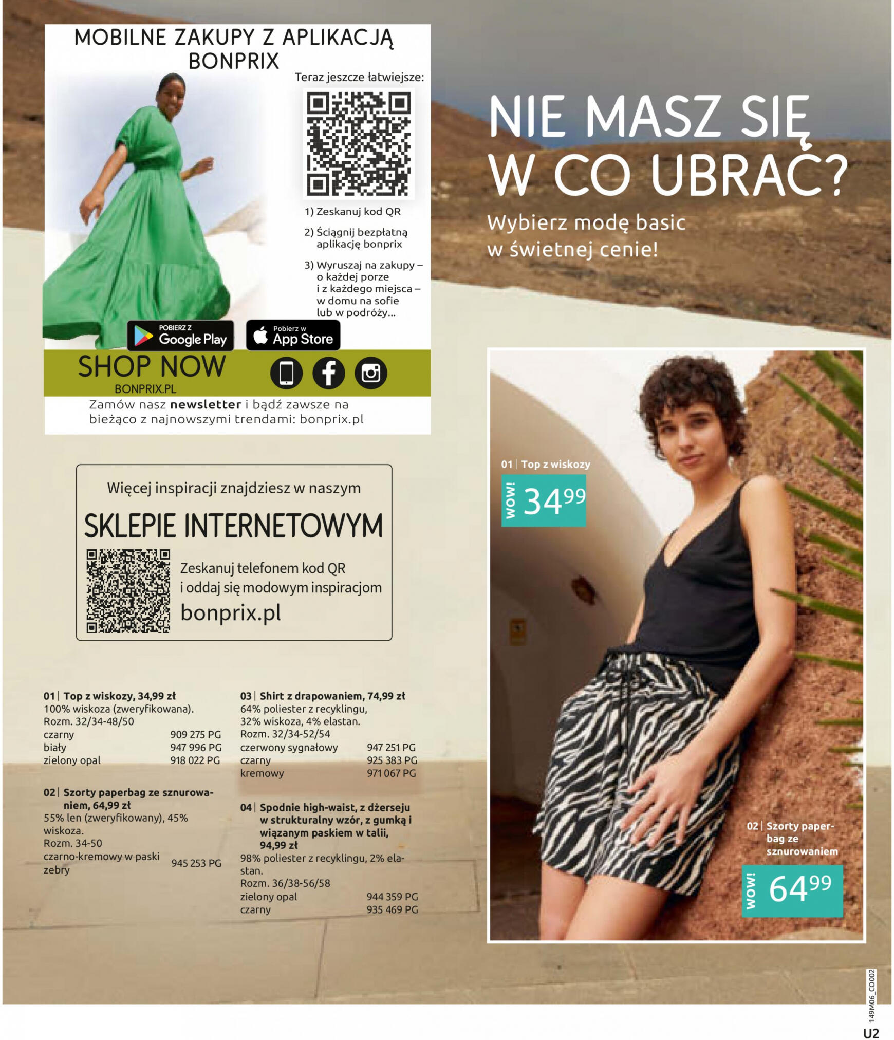 Bonprix - Nowe stylizacije gazetka aktualna ważna od 19.06. - 17.09. 2