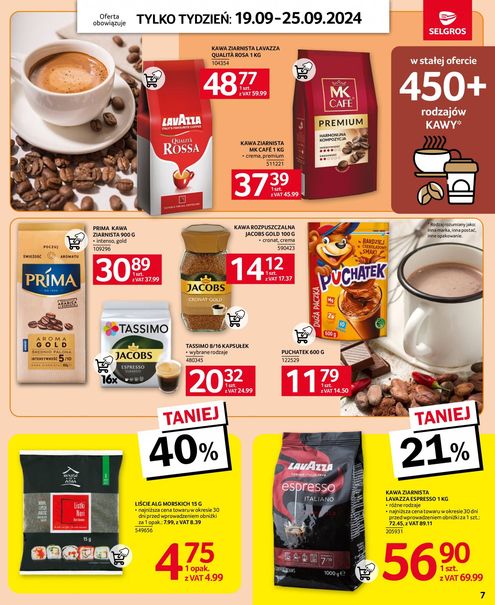 Aktualna Selgros cash&carry - Jeszcze więcej super promocji! gazetka ważna od 19.09. - 25.09. 7