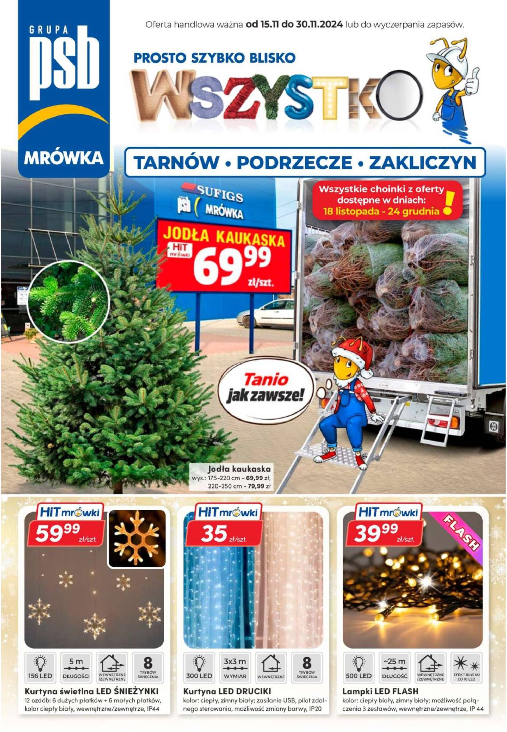 Mrówka - Tarnów, Zakliczyn, Podrzecze gazetka ważna od 15.11. - 30.11.