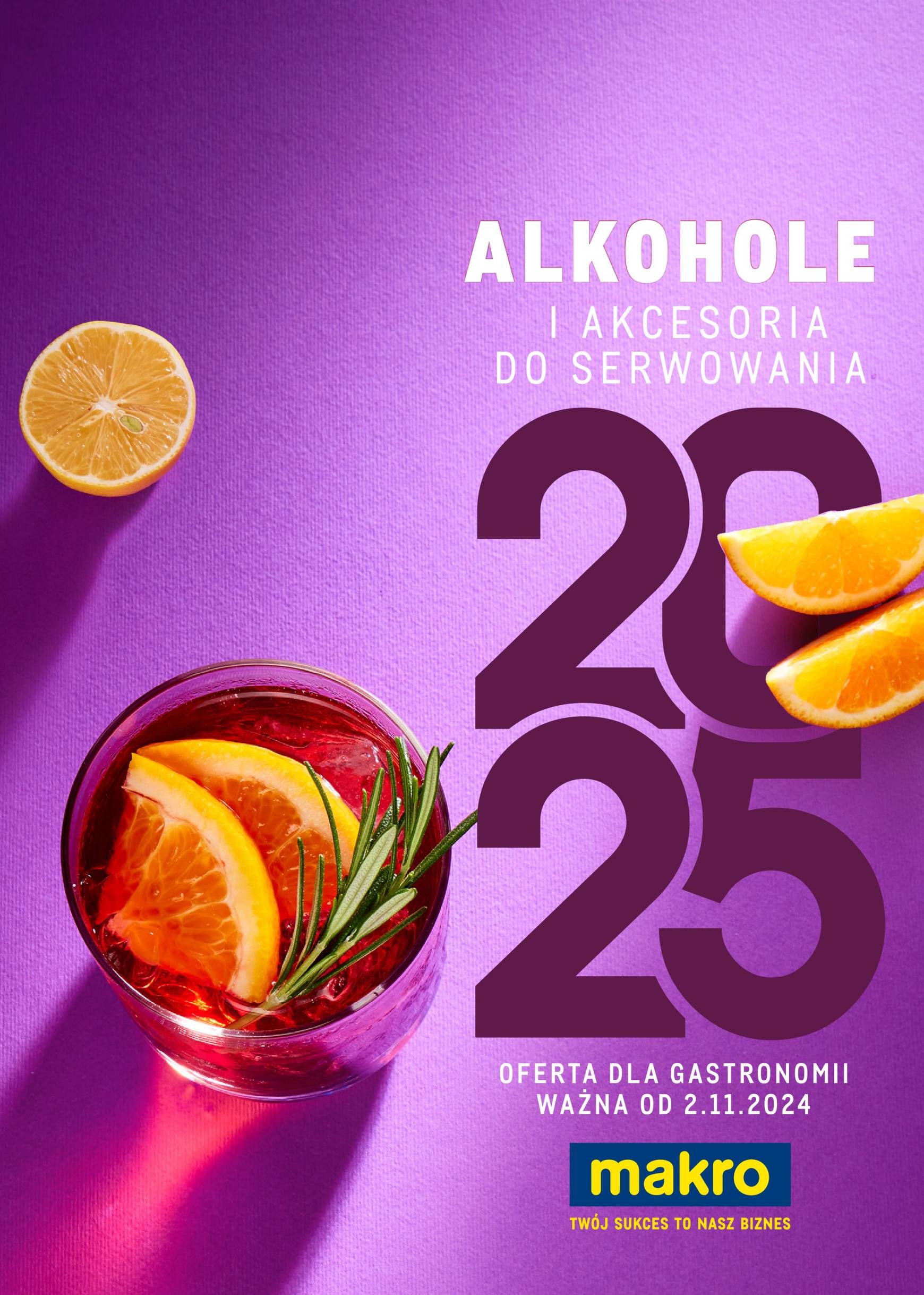 Makro - Alkohole i akcesoria do serwowania gazetka ważna od 02.11. - 30.09.