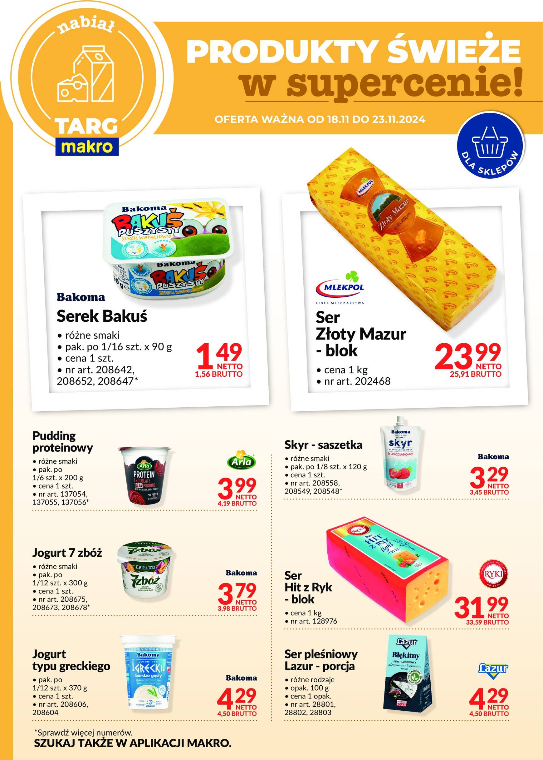 Targ MAKRO - oferta świeża w super cenach! gazetka ważna od 18.11. - 23.11. 8