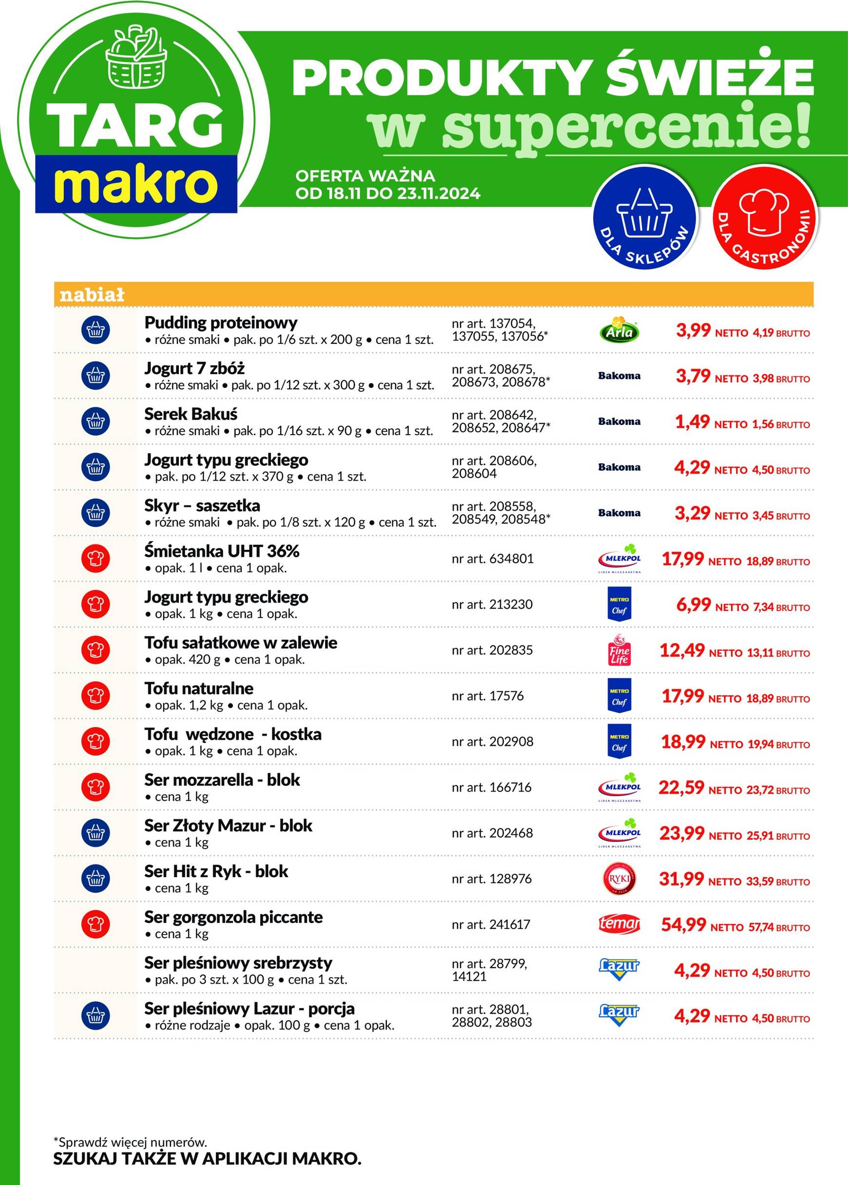 Targ MAKRO - oferta świeża w super cenach! gazetka ważna od 18.11. - 23.11. 3