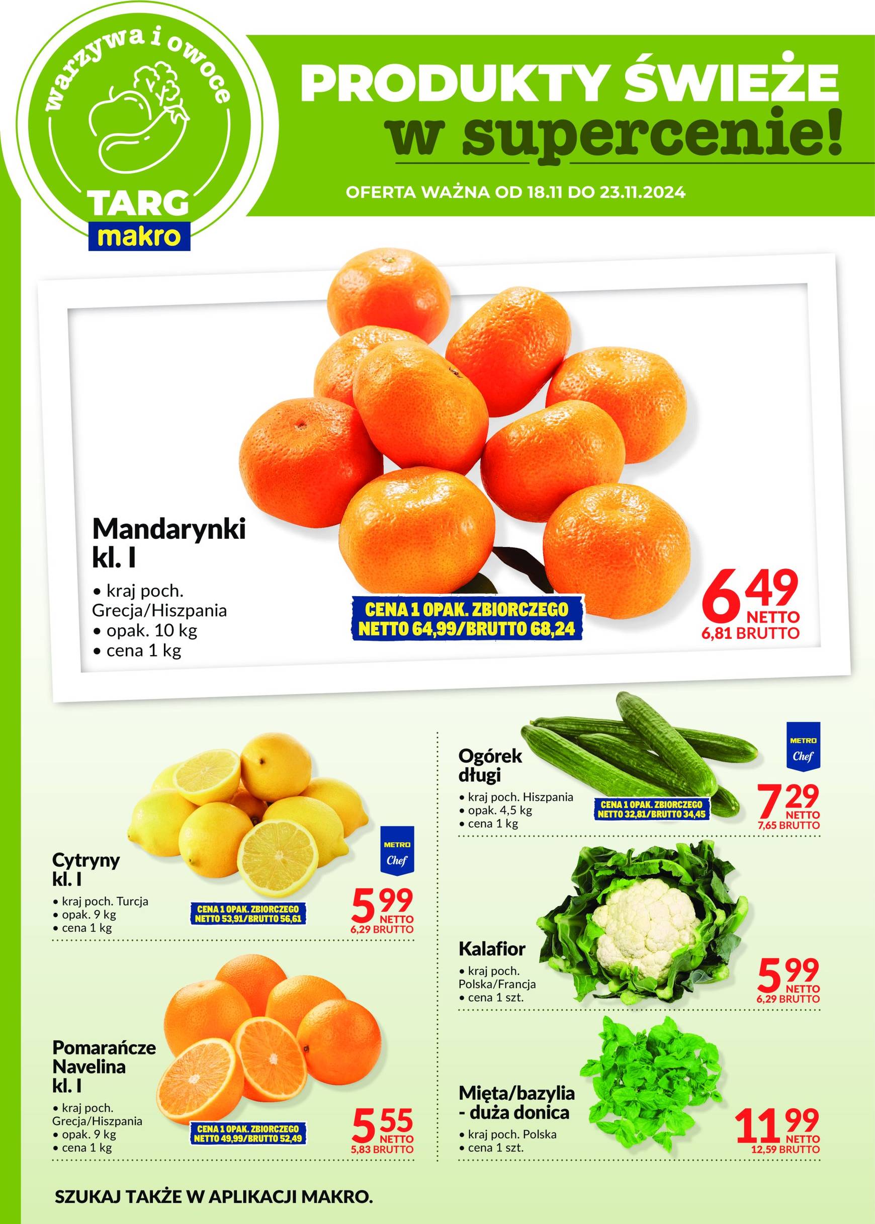 Targ MAKRO - oferta świeża w super cenach! gazetka ważna od 18.11. - 23.11. 7