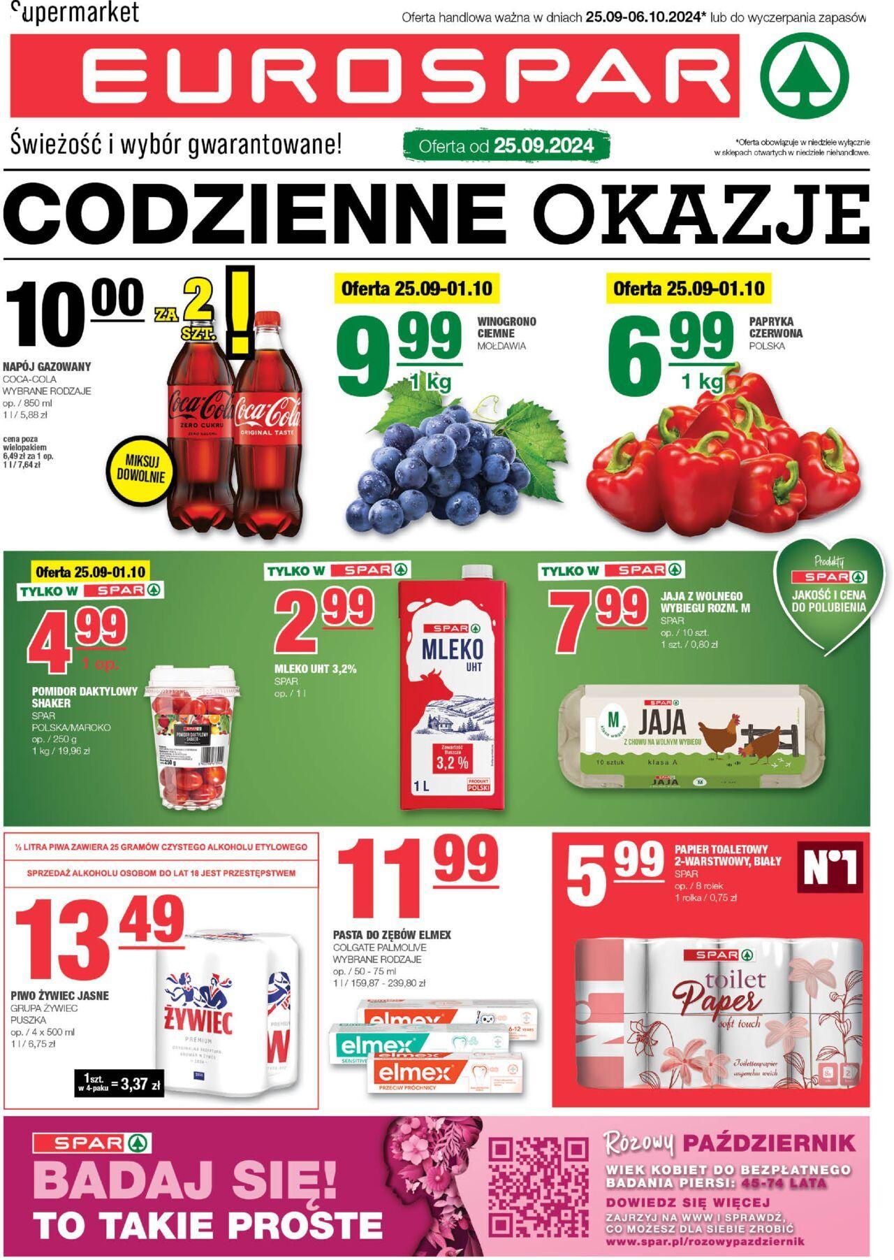 Spar Gazetka - Eurospar 25.09.2024 - 06.10.2024