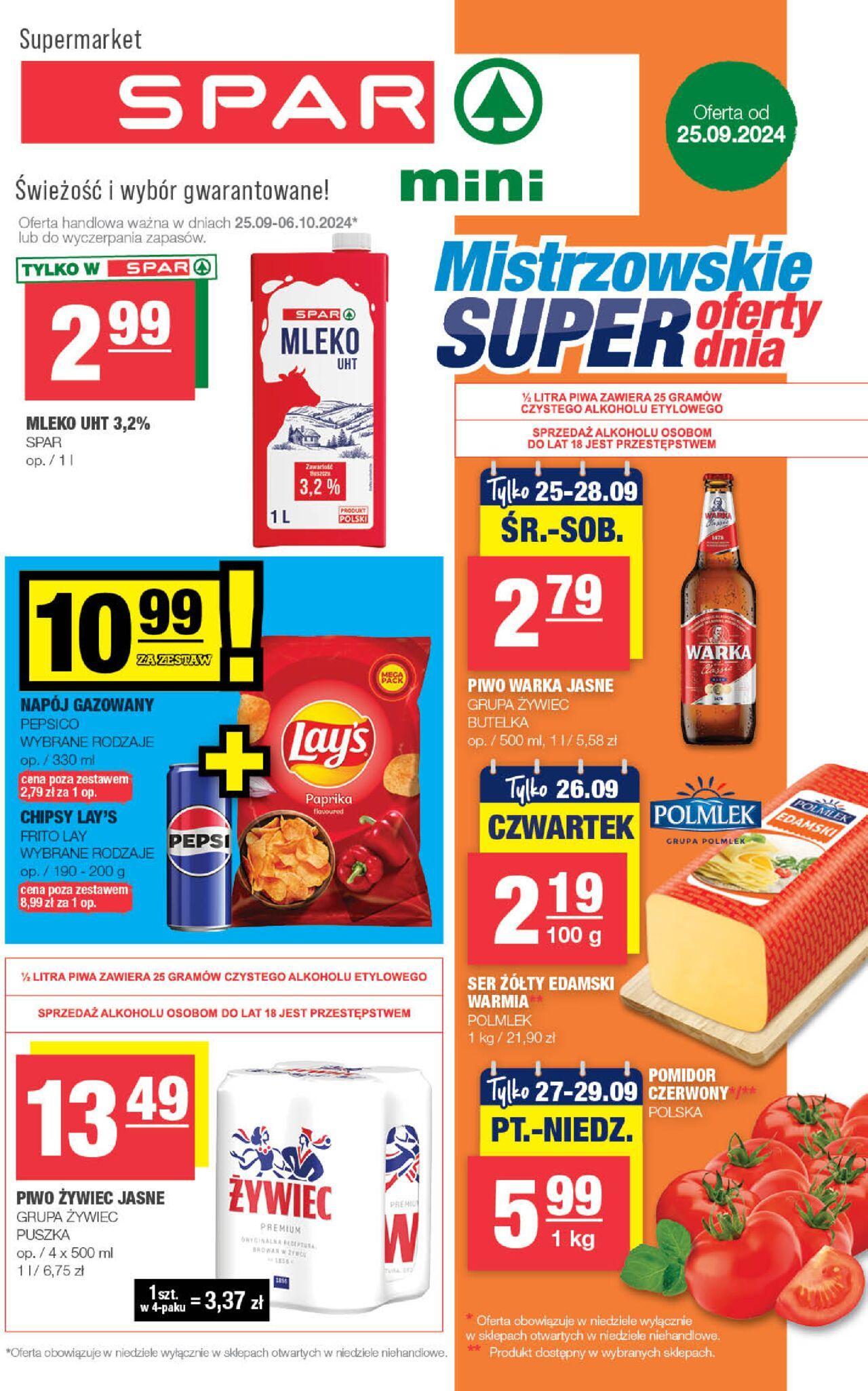 Spar Gazetka - Mini 25.09.2024 - 06.10.2024