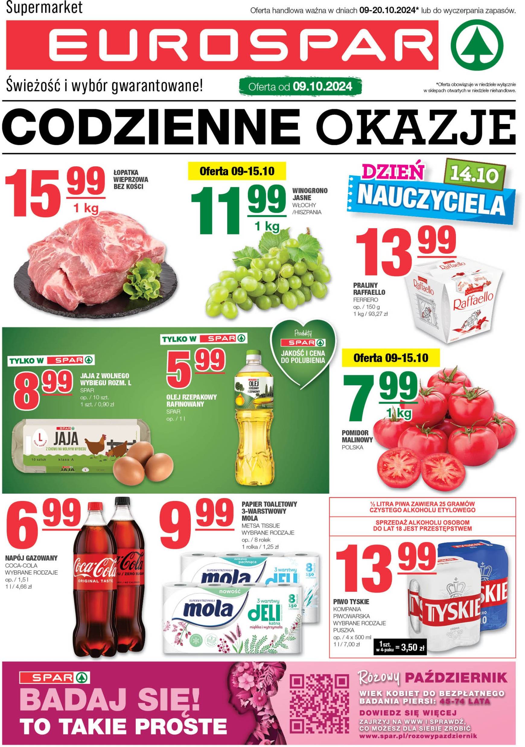 EUROSPAR gazetka ważna od 09.10. - 20.10. 1