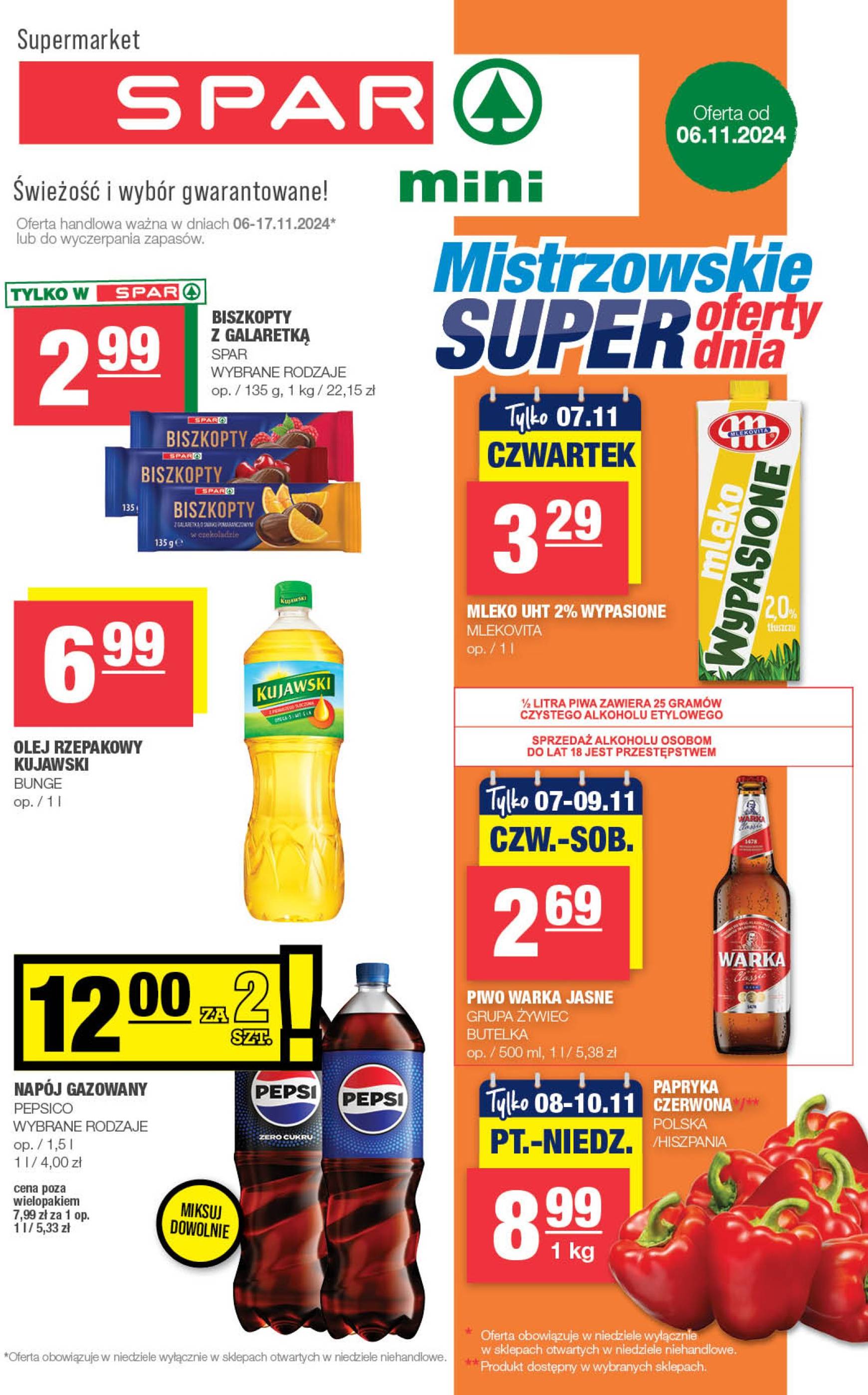 SPAR - Mini gazetka ważna od 06.11. - 17.11.