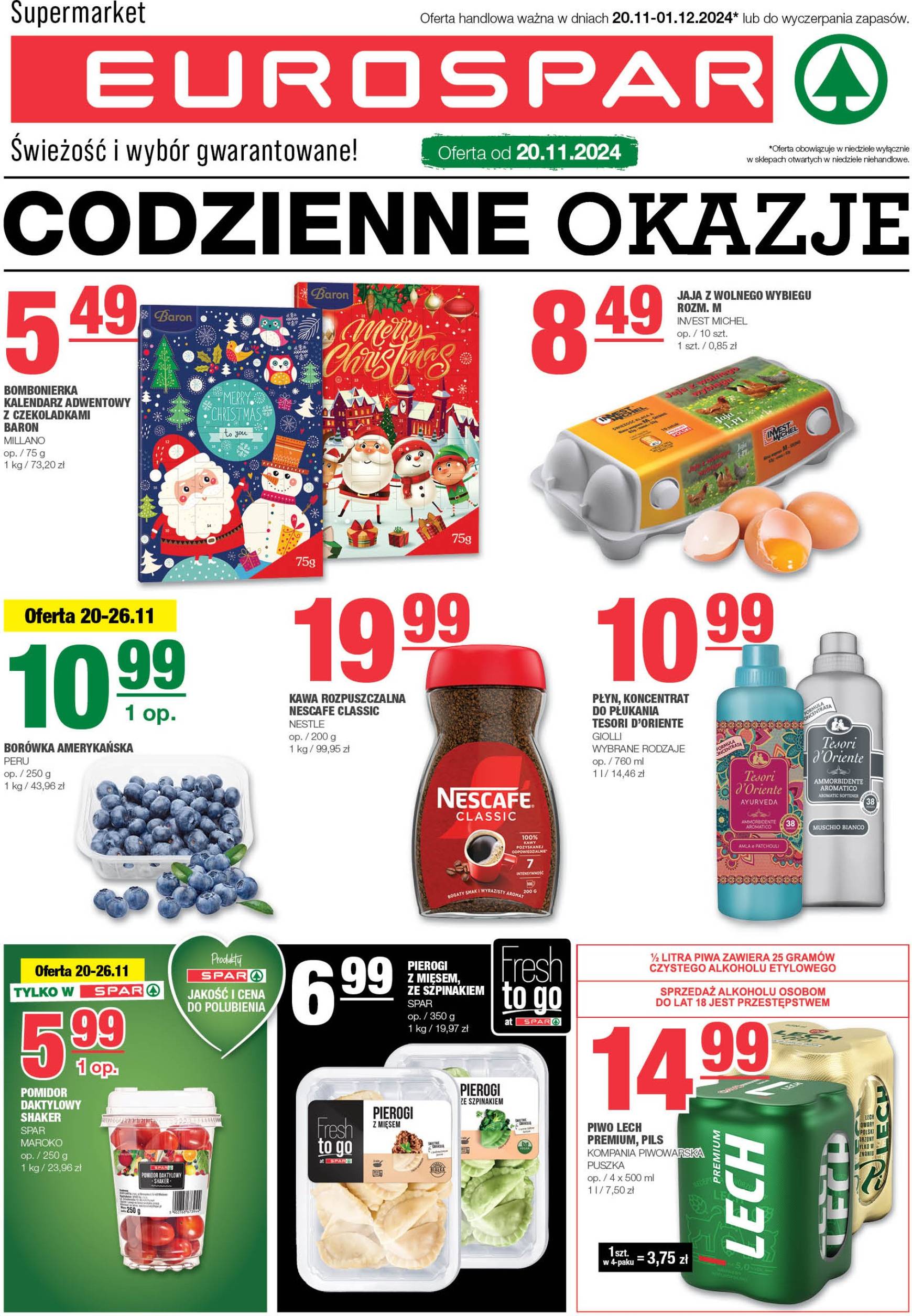 EUROSPAR gazetka ważna od 20.11. - 01.12.