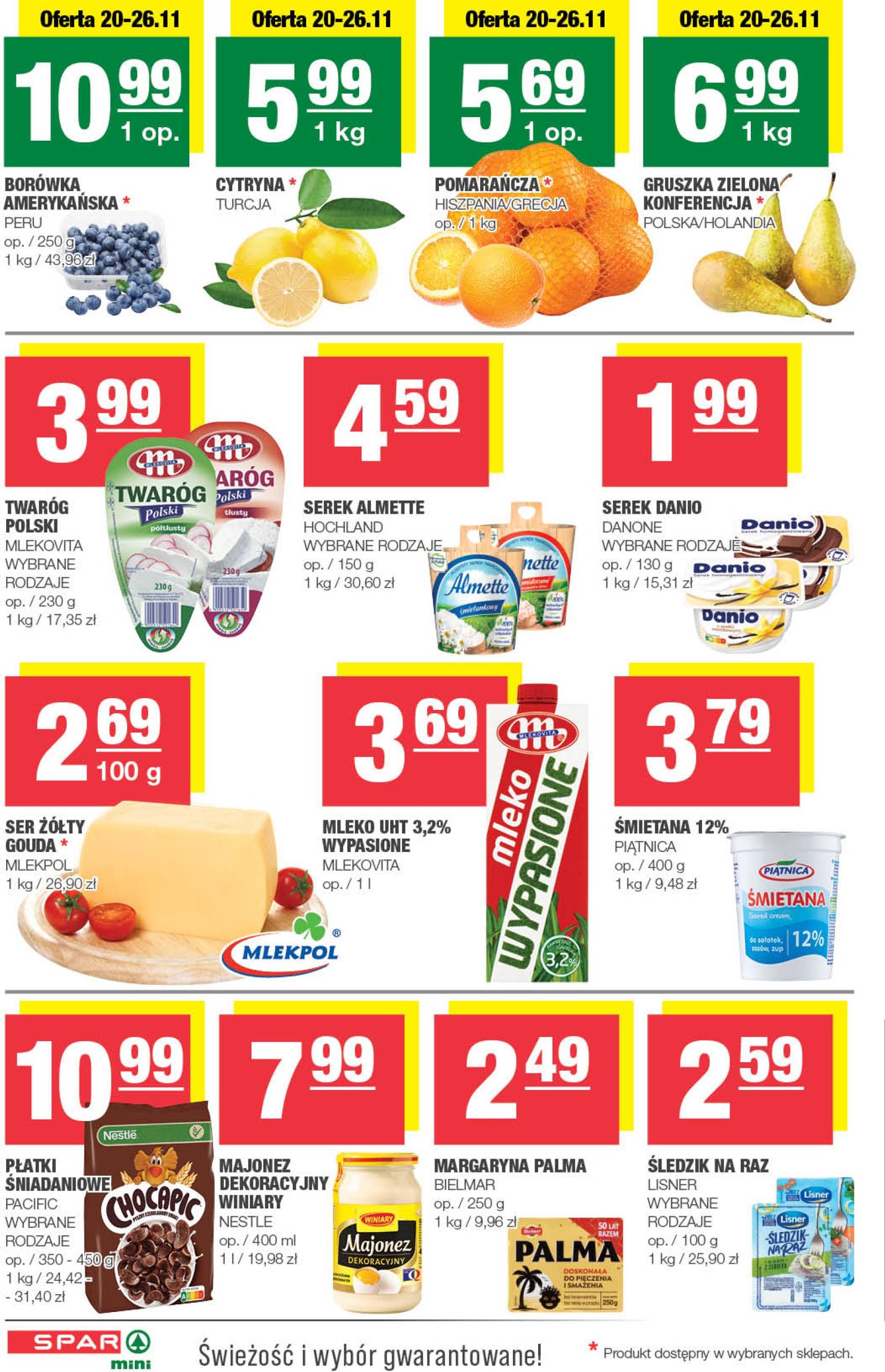 SPAR - Mini gazetka ważna od 20.11. - 01.12. 2