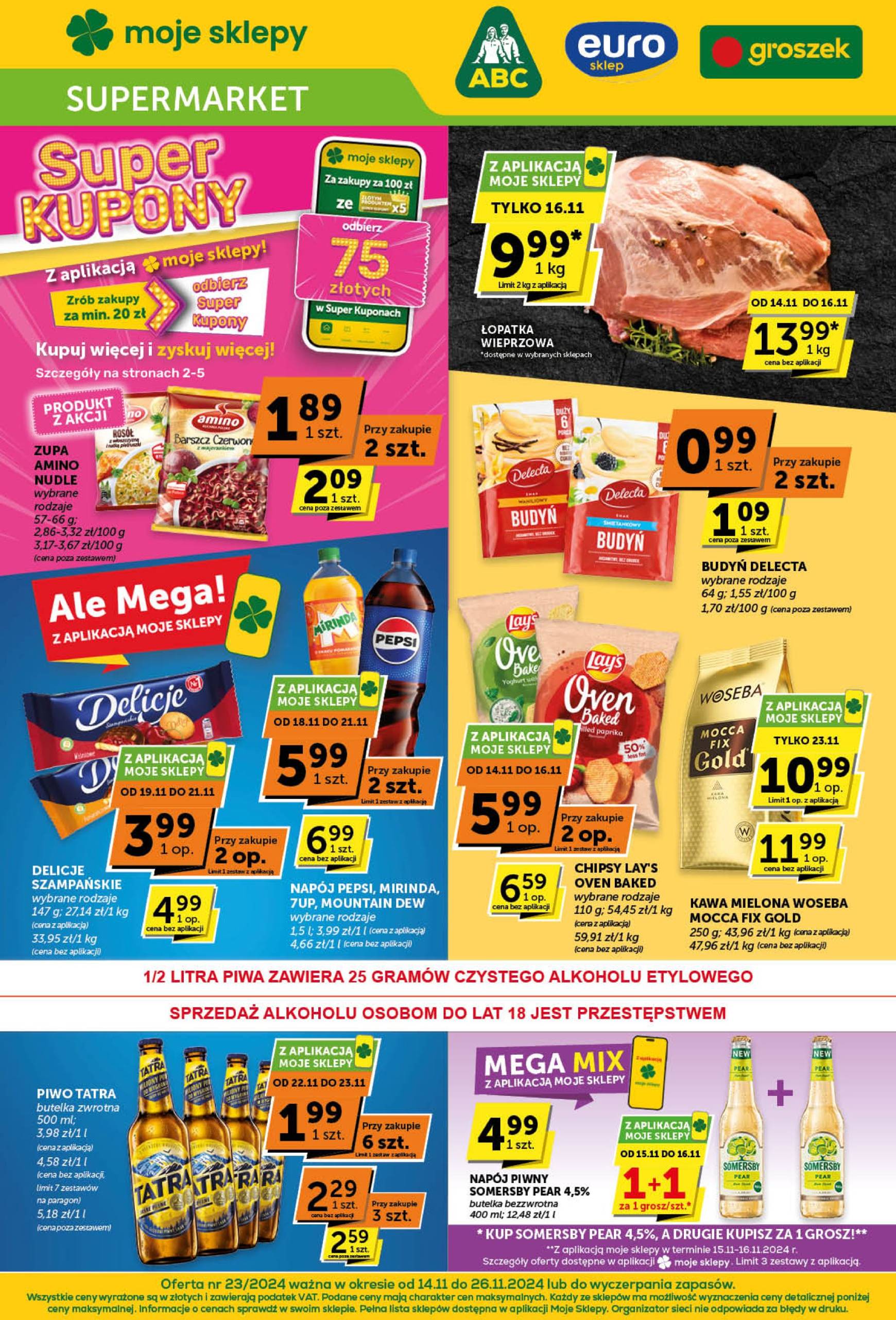 Groszek - Supermarket gazetka ważna od 14.11. - 26.11.