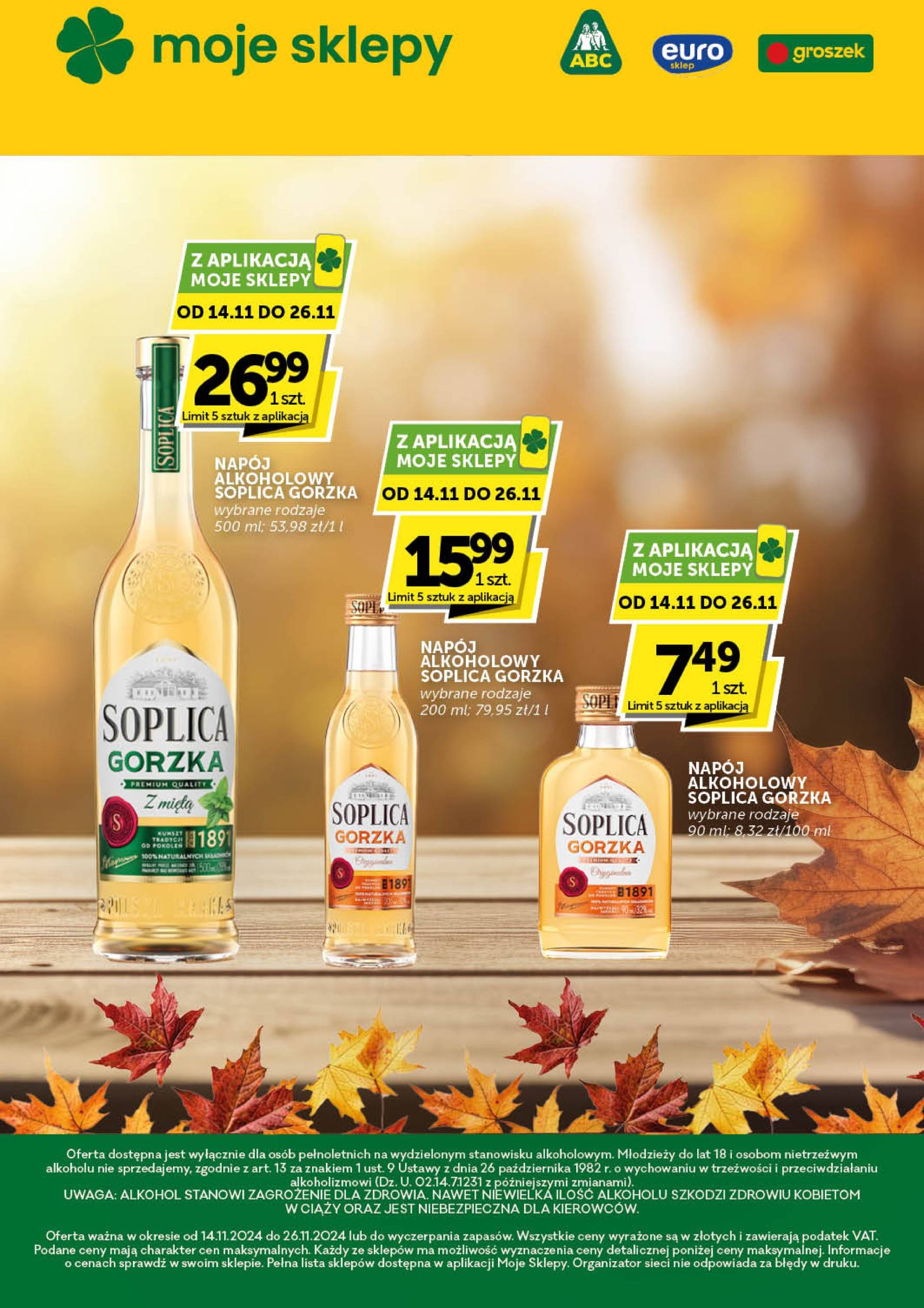 Groszek - Katalog alkoholowy gazetka ważna od 14.11. - 26.11.