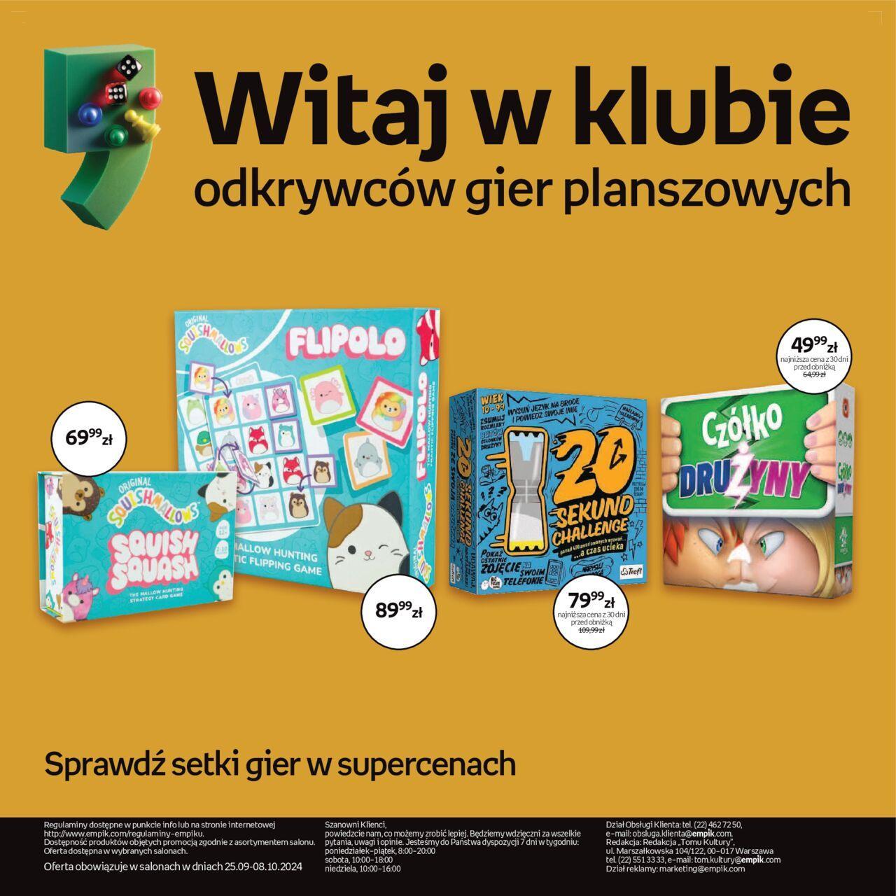 Empik Gazetka - Witaj w klubie odkrywców gier planszowych 25.09.2024 - 08.10.2024 28