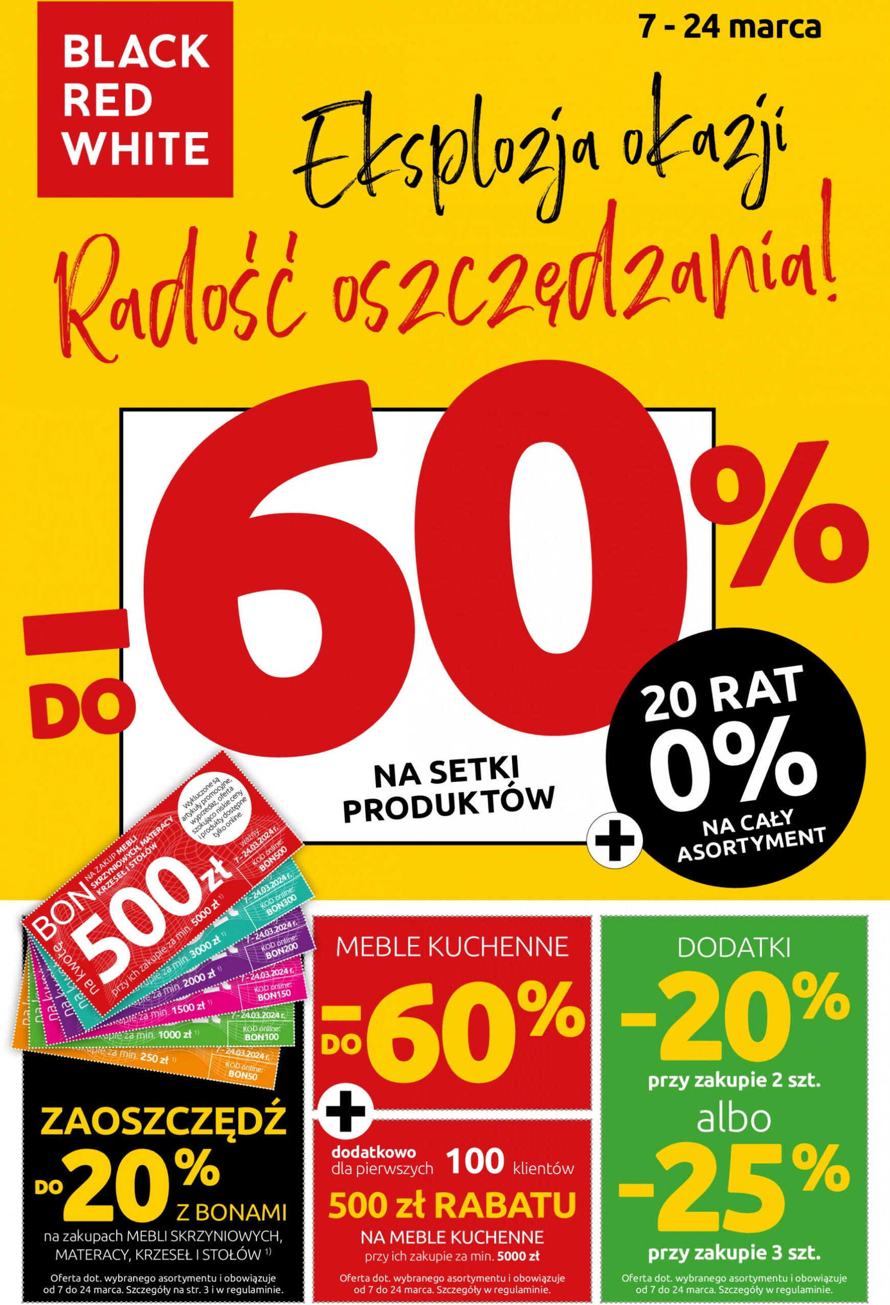 Black Red White - Eksplozja okazji do -60% obowiązuje od 07.03.2024