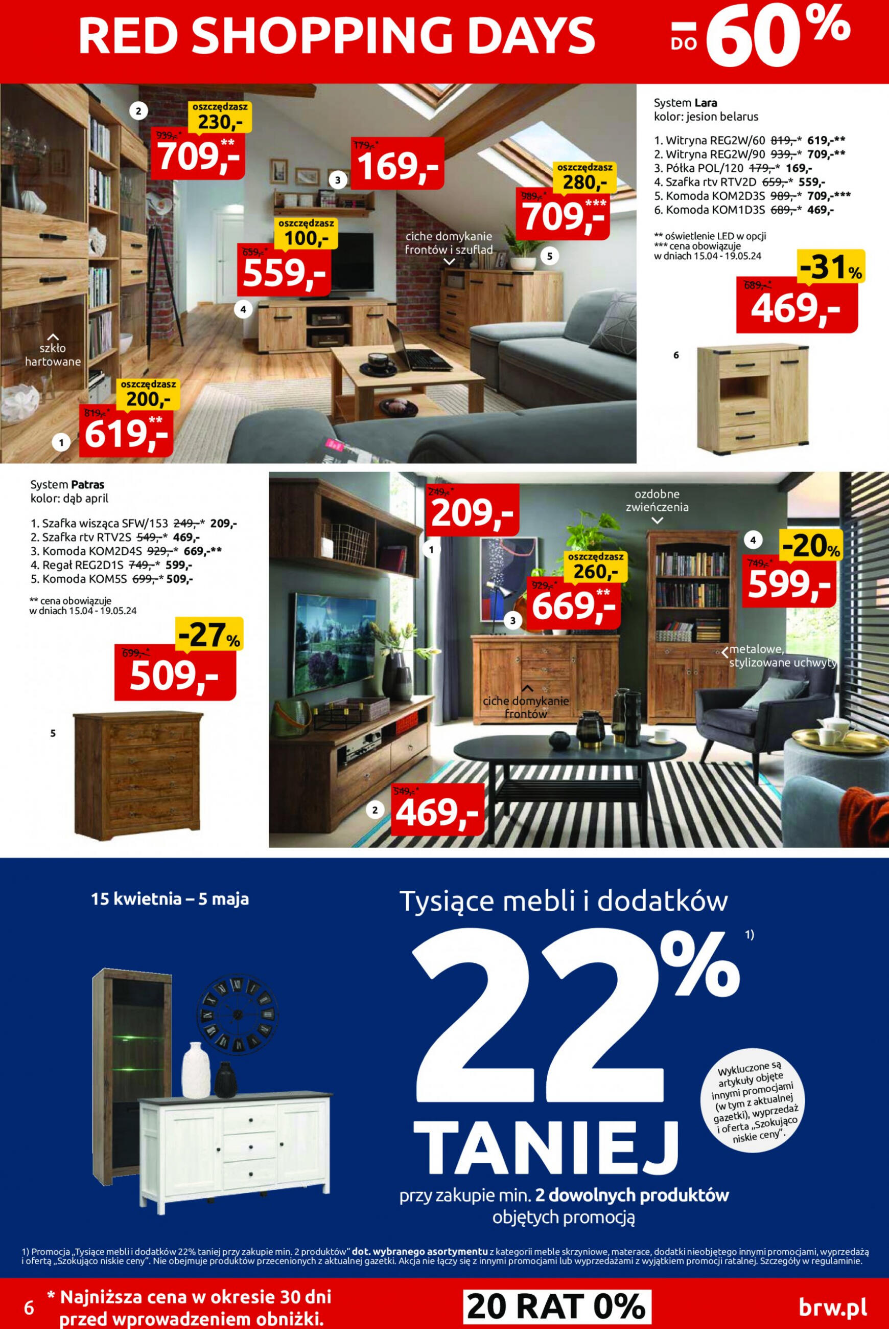 Black Red White - Red Shopping Days do -60% gazetka aktualna ważna od 15.04. - 05.05. 6