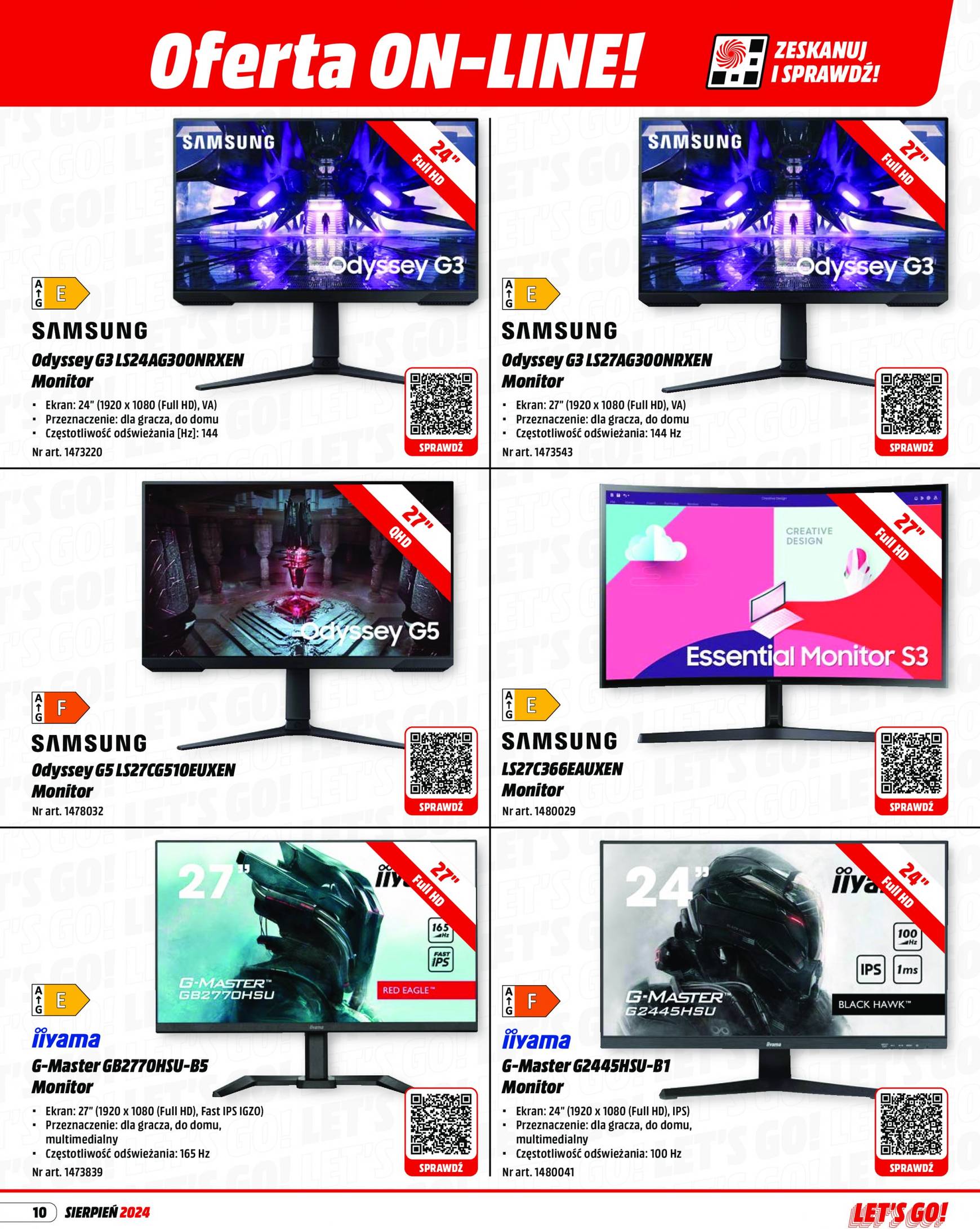 Aktualna Media Markt gazetka ważna od 01.08. - 31.08. 10