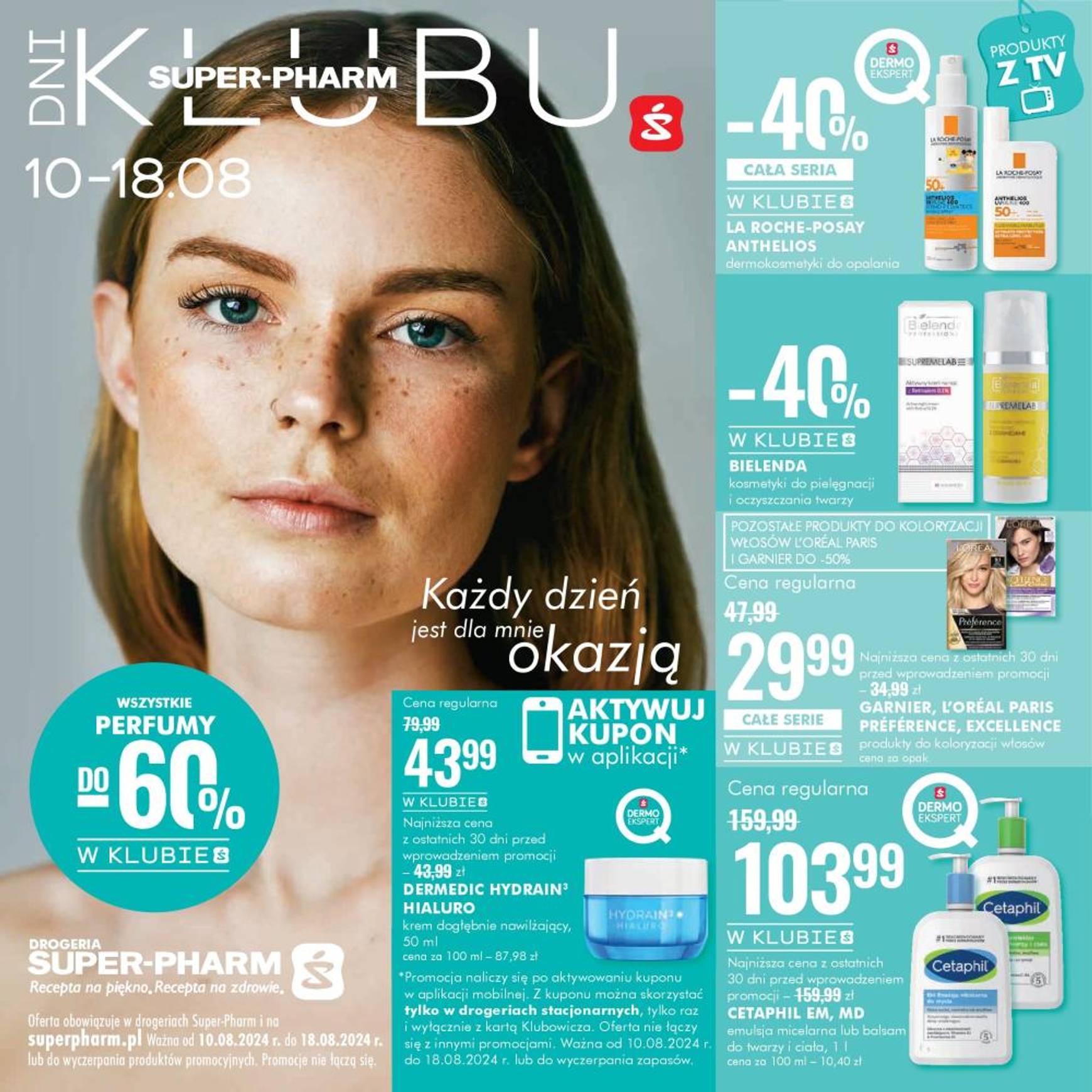 Super-pharm - Dni Klubu gazetka aktualna ważna od 10.08. - 18.08. 1