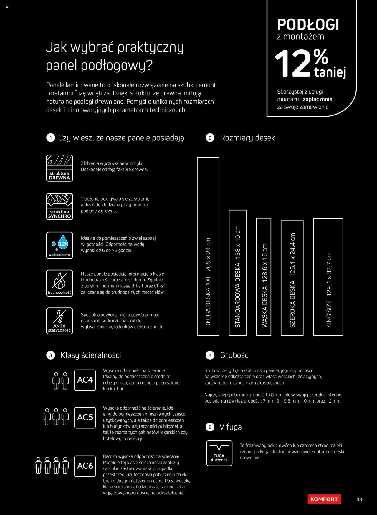 Komfort Gazetka - Katalog Podłogi I Drzwi od środy 26.06.2024 33